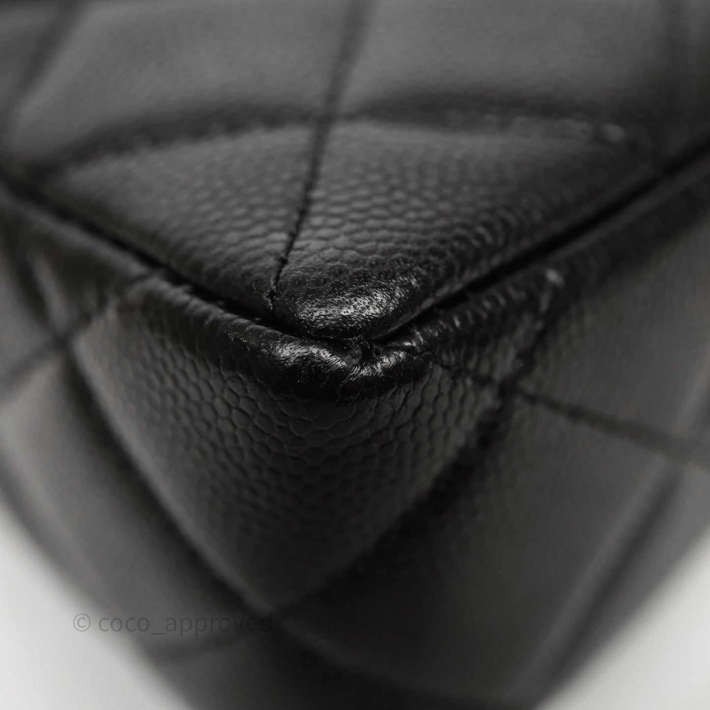 Chanel Clutch on Chain Black Caviar Gold Hardware 25A