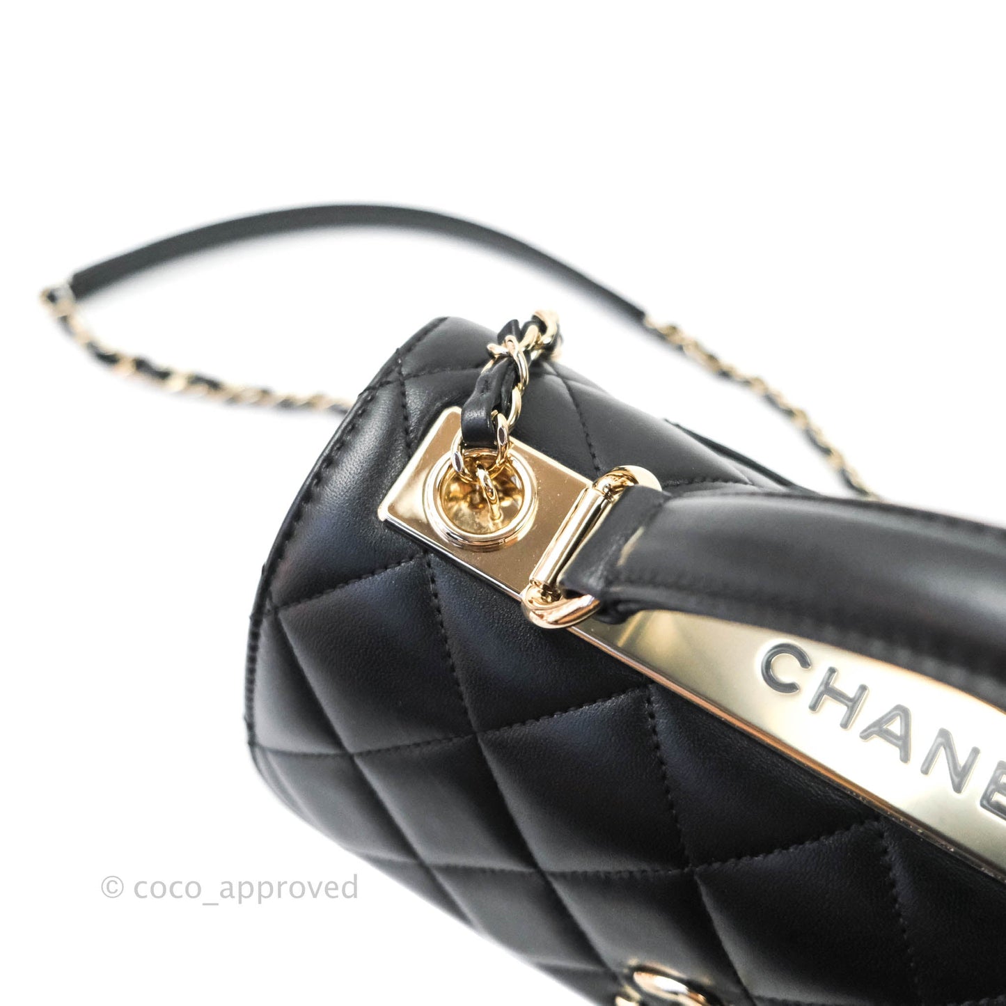 Chanel Trendy CC Small Black Lambskin Gold Hardware