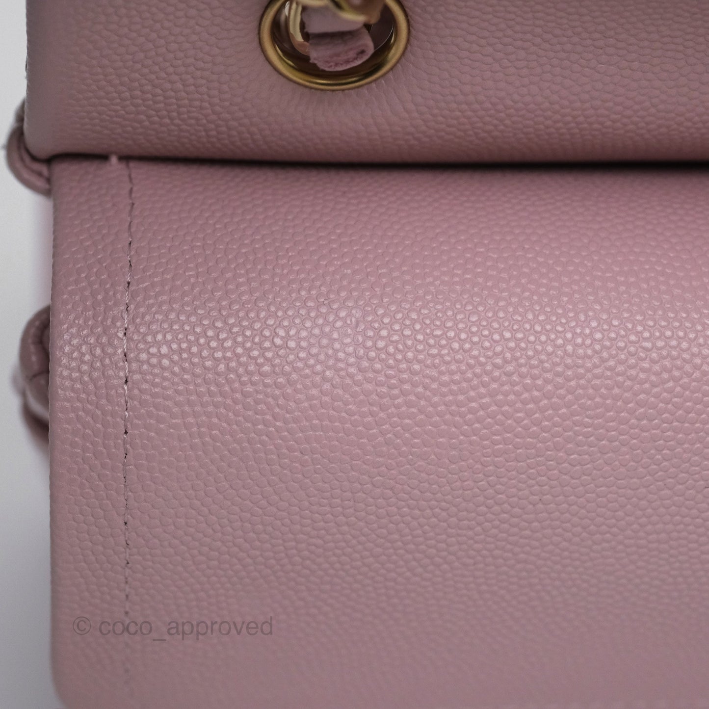 Chanel Small S/M Classic Flap Light Pink Caviar Gold Hardware