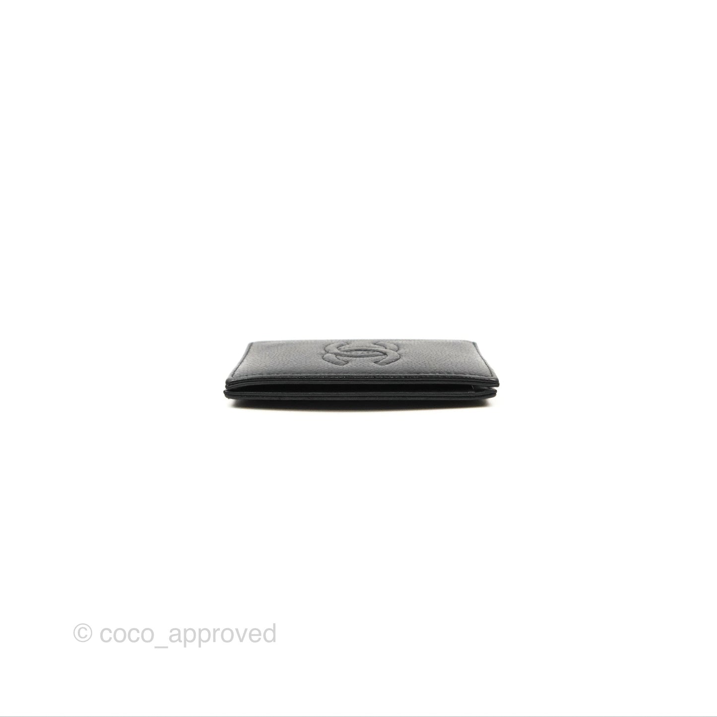 Chanel CC Card Holder Black Caviar