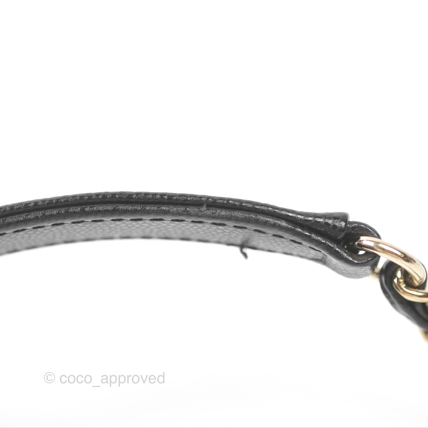 Chanel Small Coco Handle Black Caviar Gold Hardware Lizard Embossed Handle
