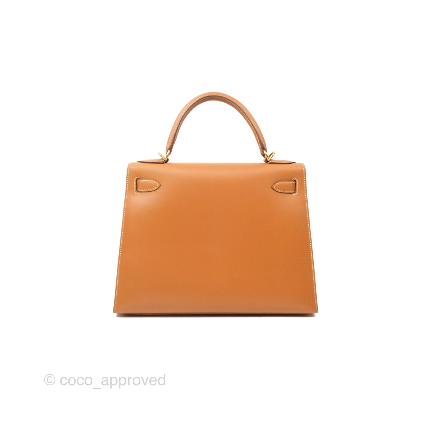 Hermès Vintage Kelly 28 Sellier Gold Calf Gold Hardware