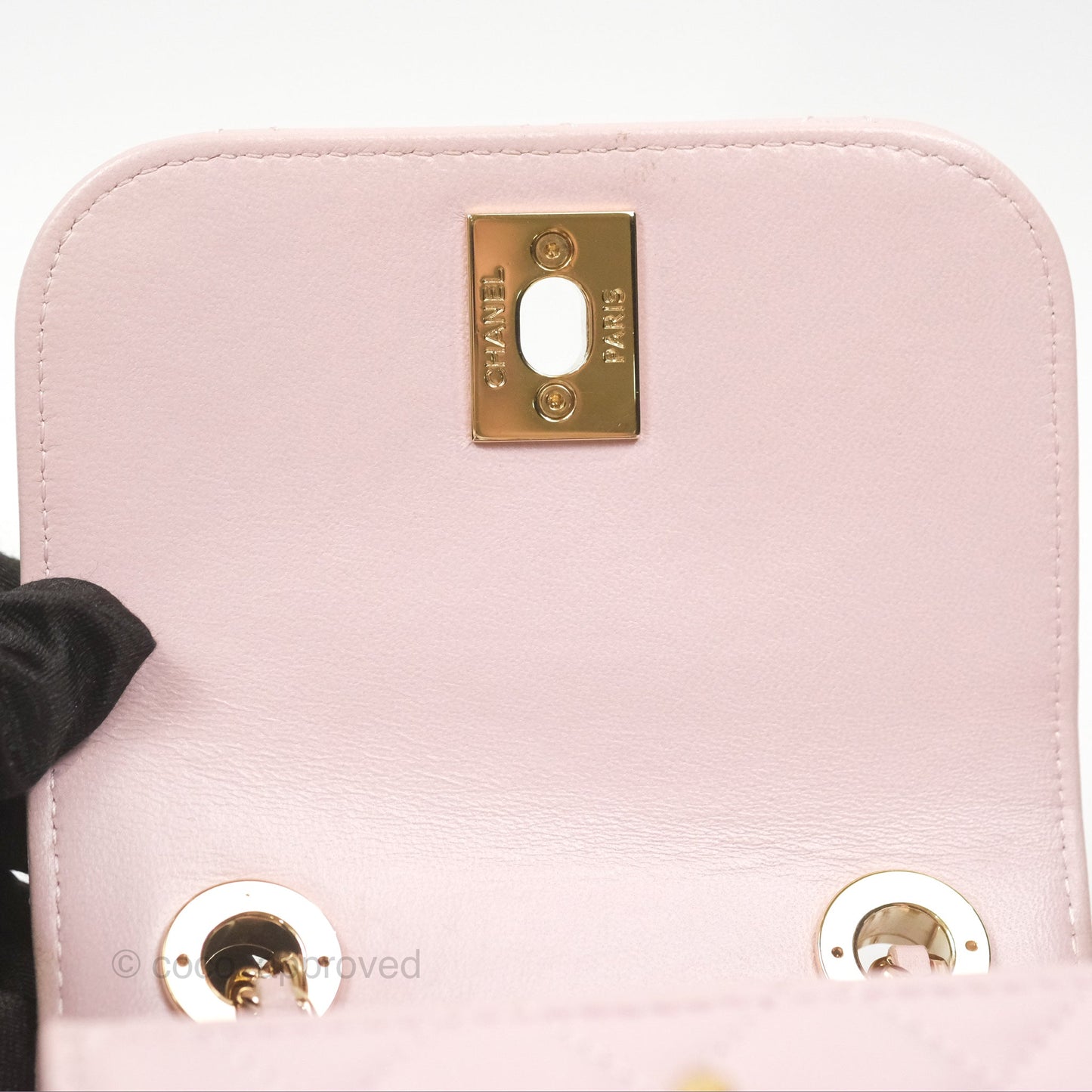 Chanel Mini Quilted Trendy CC Clutch With Chain Lilac Rose Clair Lambskin Gold Hardware