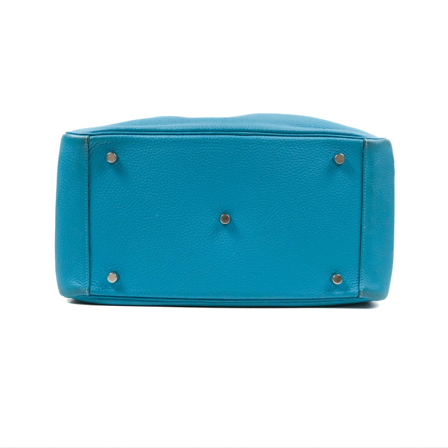 Hermès Lindy 34 Blue Paon Clemence Palladium Hardware