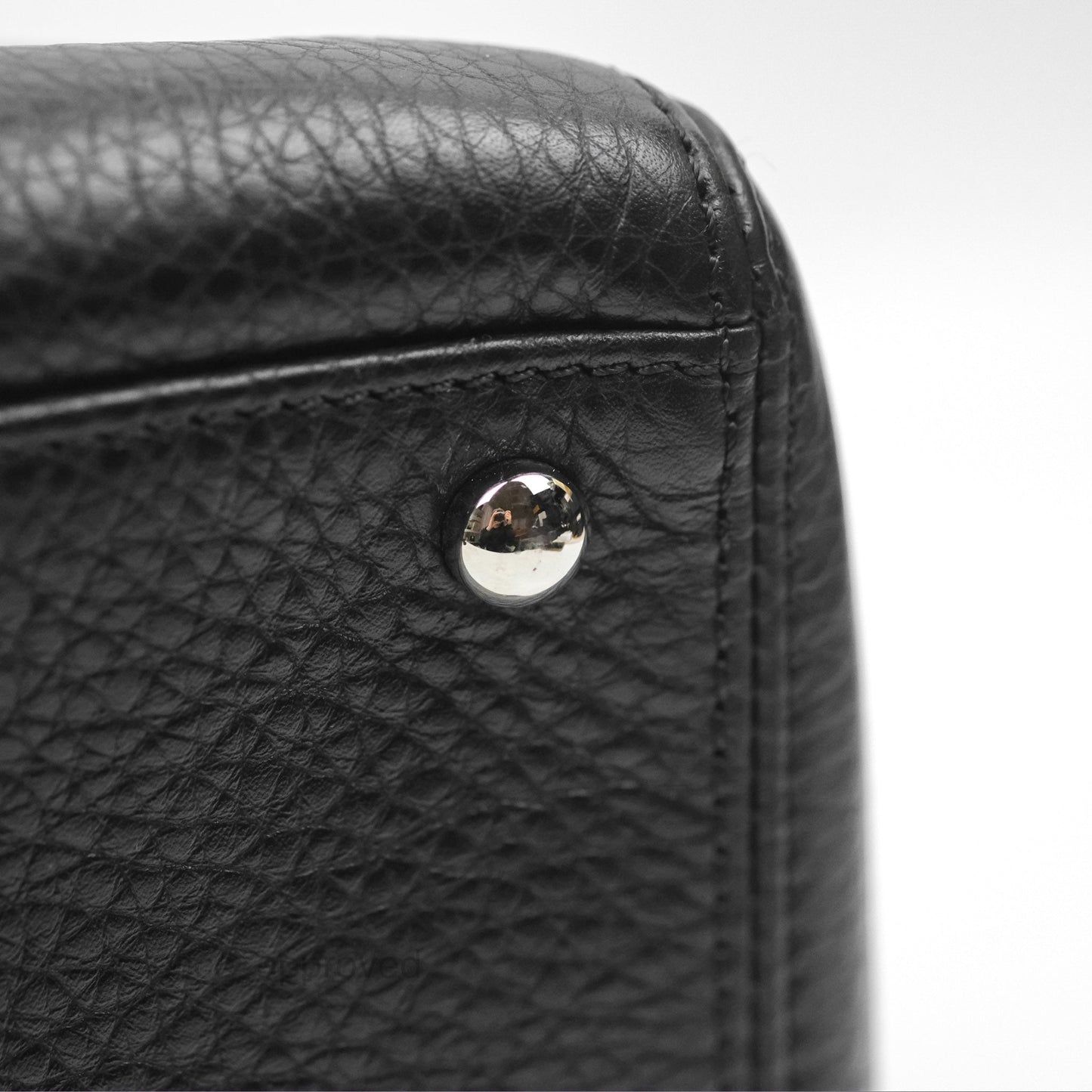 Chanel Executive Tote Bag Black Grained Calfskin Silver Hardware