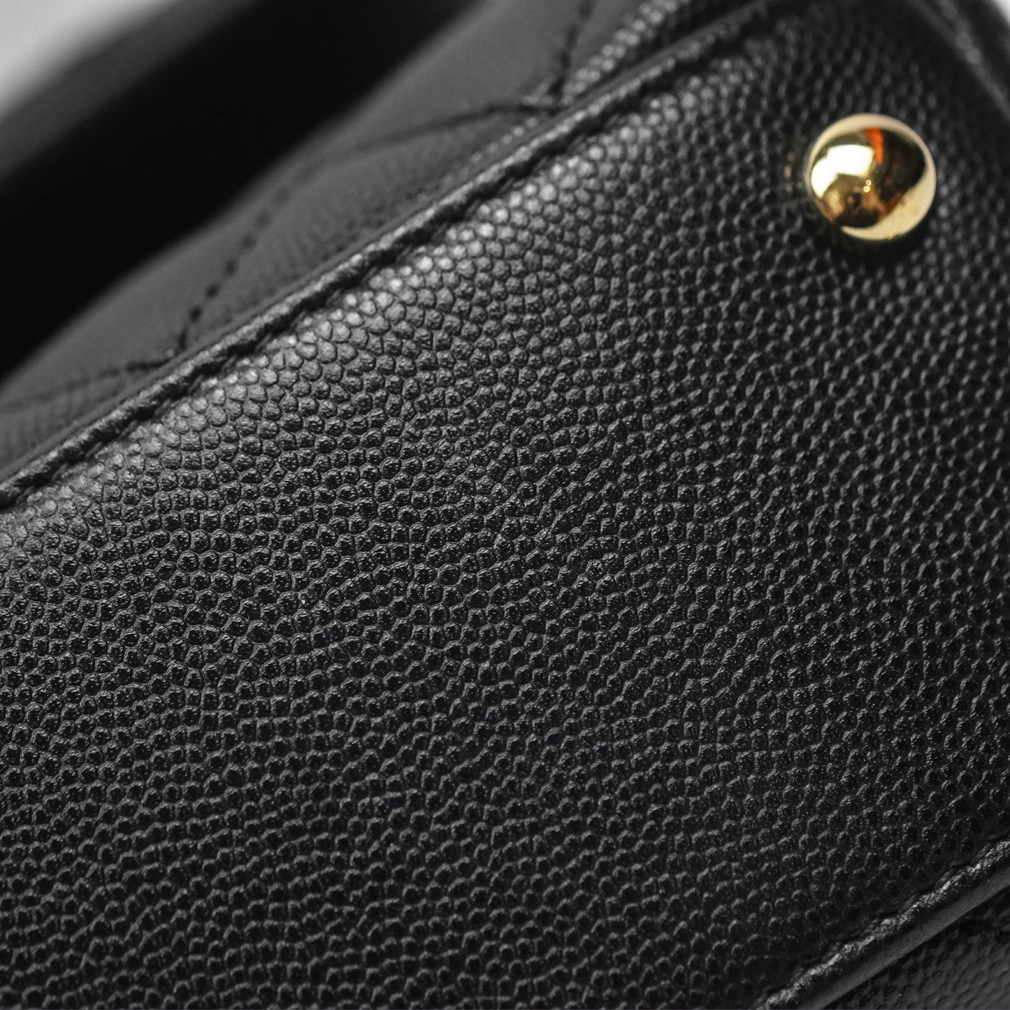 Chanel Small Coco Handle Quilted Black Caviar Gold Hardware