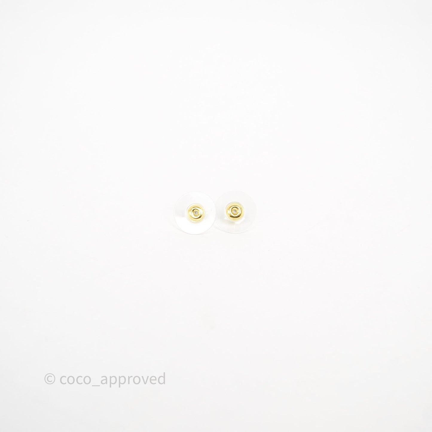 Chanel Crystal Star CC Drop Earrings Gold Tone 23K