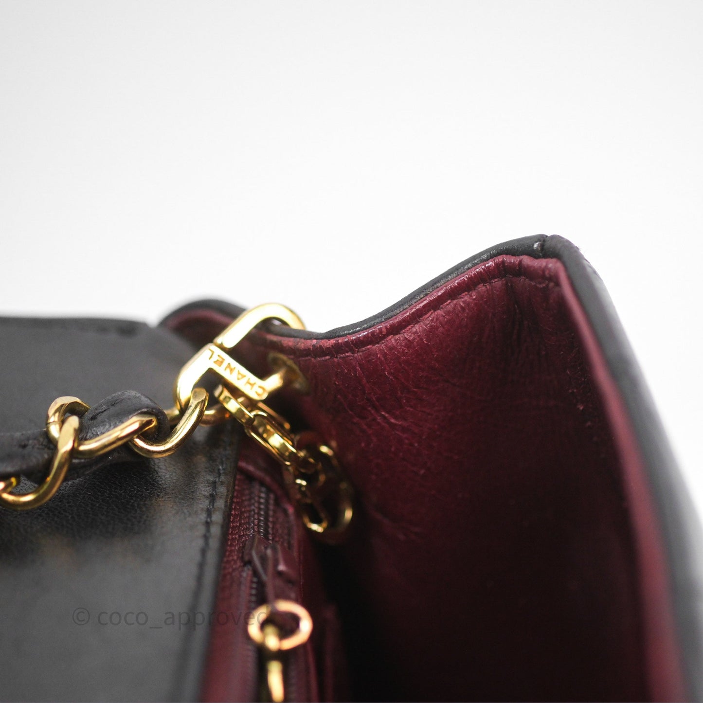 Chanel Vintage Quilted Small Classic Diana Flap Bag Black Lambskin 24K Gold Hardware
