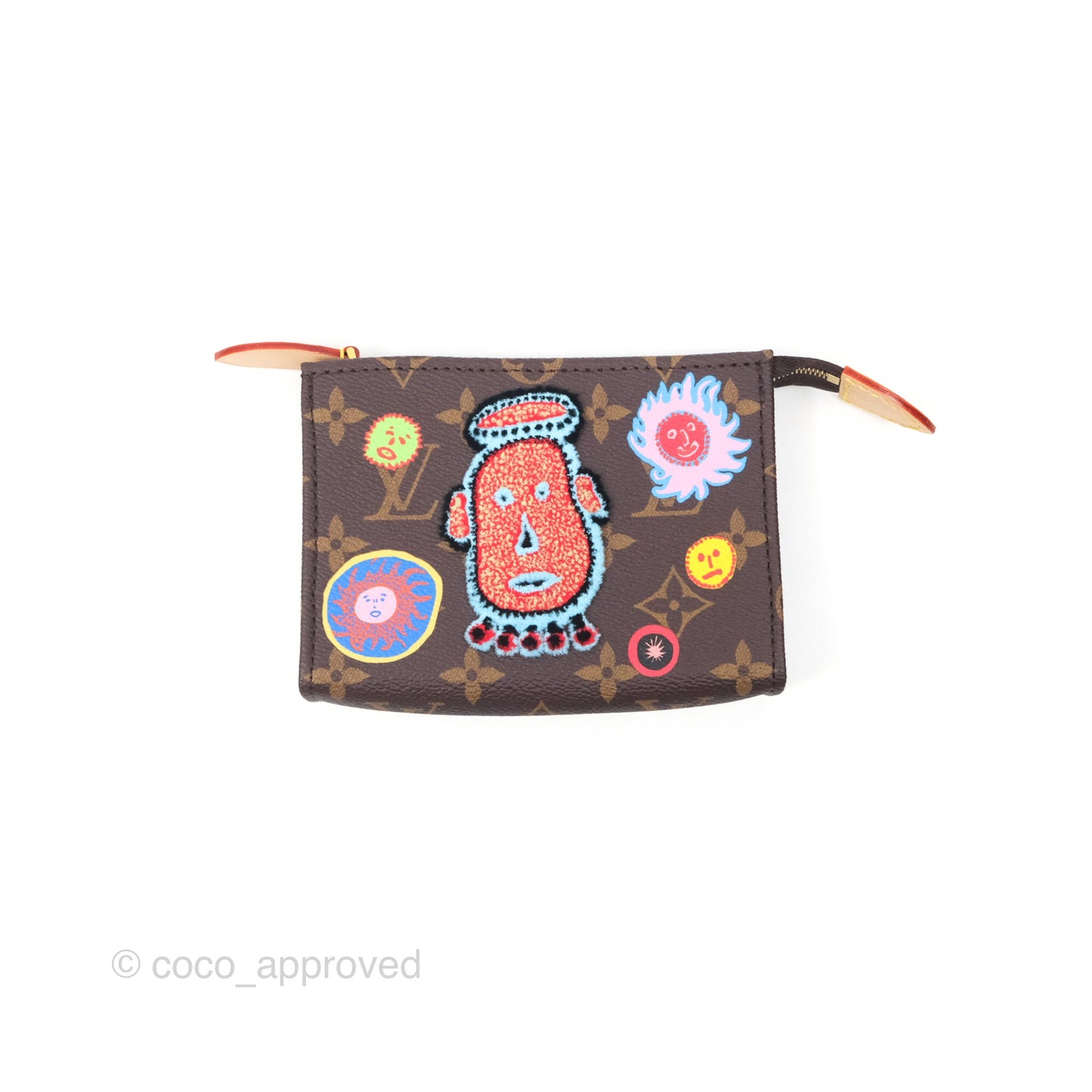 Louis Vuitton x Yayoi Kusama Toiletry Pouch on Chain Monogram Embroidered