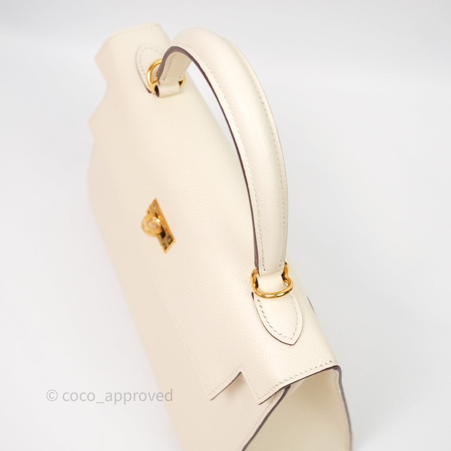 Hermès Kelly 25 Nata I2 Epsom Gold Hardware