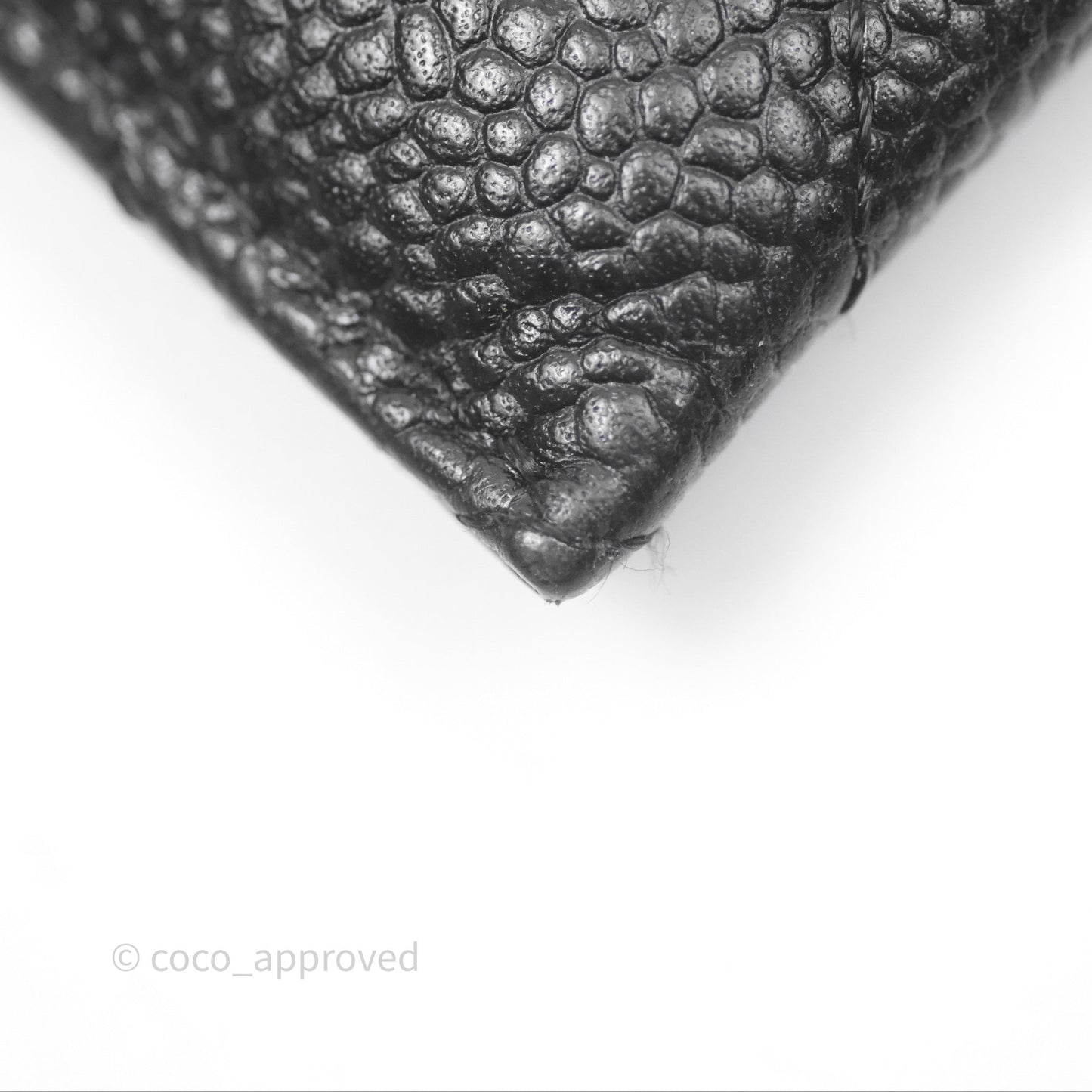 Chanel Classic Flat Card Holder Black Caviar Gold Hardware