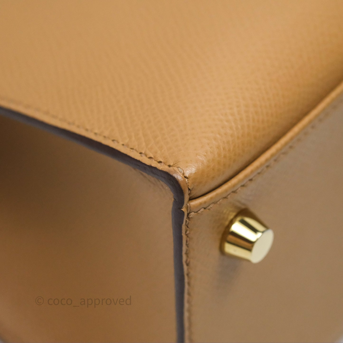 Hermès Sellier Kelly 25 Chai 0M Epsom Gold Hardware