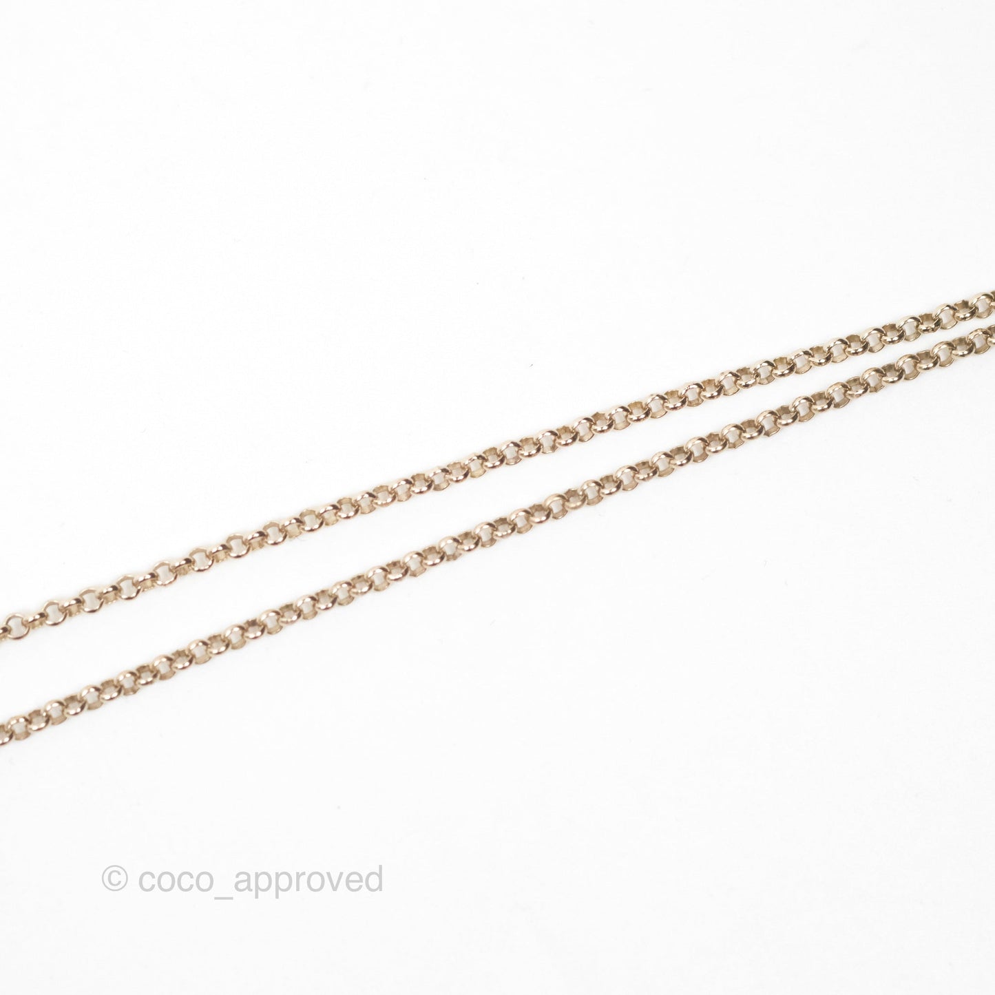 Chanel CC Pearl Necklace Gold Tone 20K