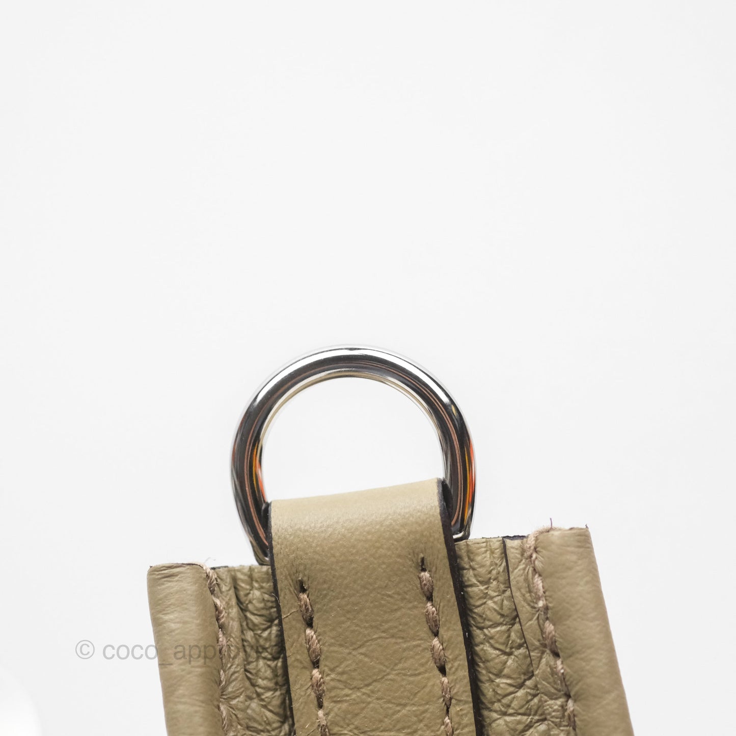 Hermès Mini Evelyne 16 Beige Marfa 8Q Clemence Palladium Hardware
