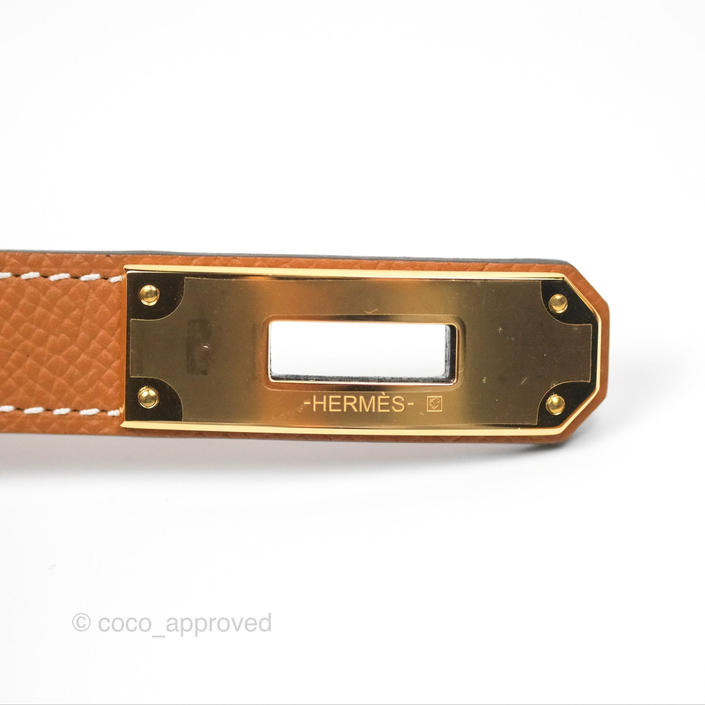 Hermès Kelly Buckle Belt Gold Epsom Gold Hardware