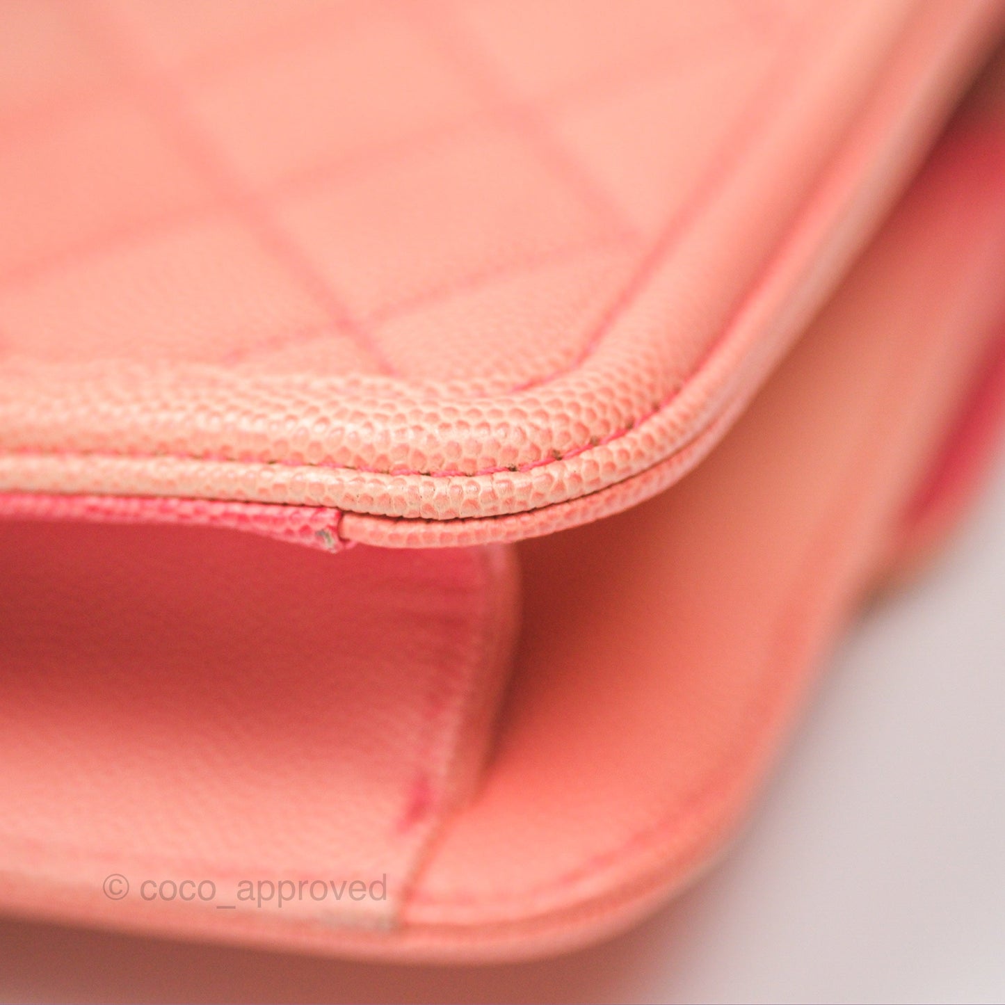 Chanel Sunset On The Sea Flap Bag Pink Caviar Aged Gold Hardware