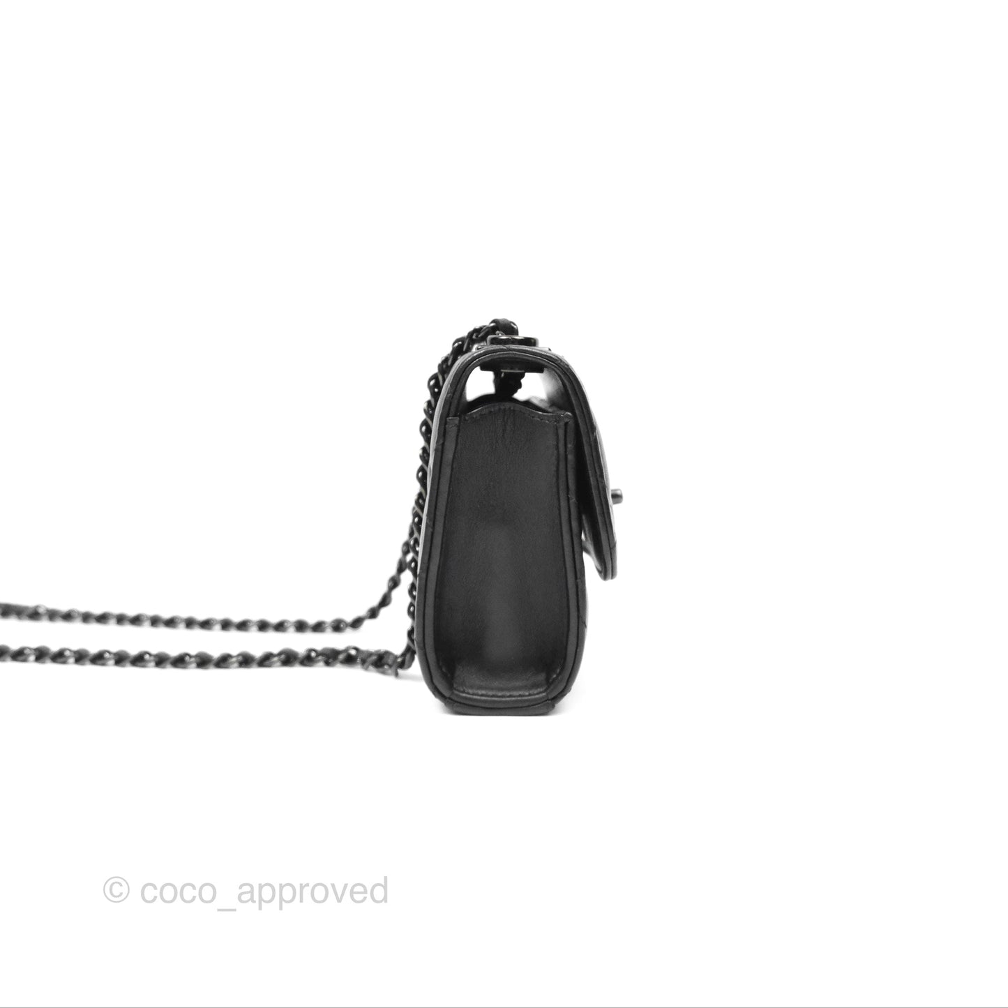 Chanel Mini Trendy CC Clutch With Chain Quilted So Black Lambskin