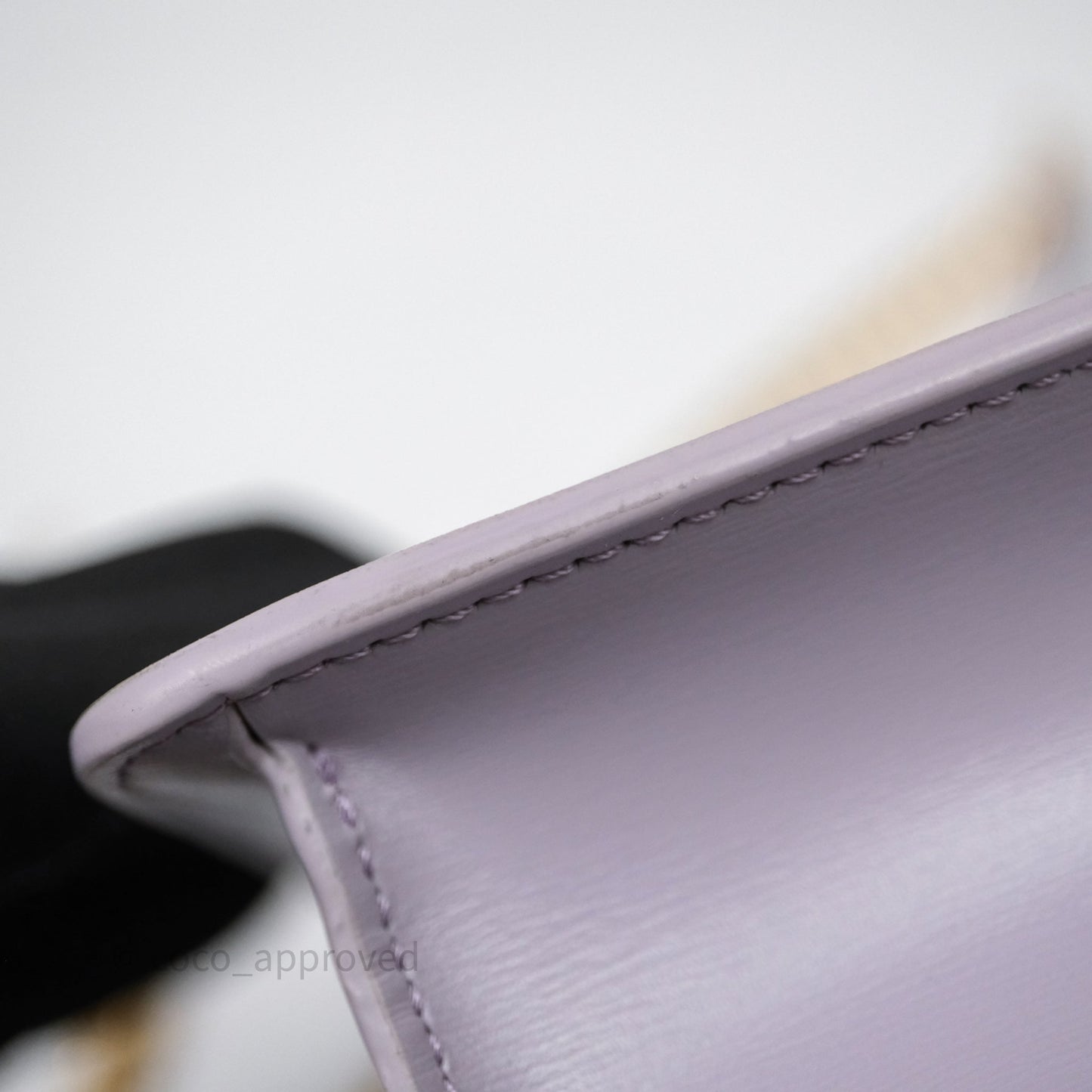 Celine Margo Wallet On Chain in Purple lavender Shiny Calfskin