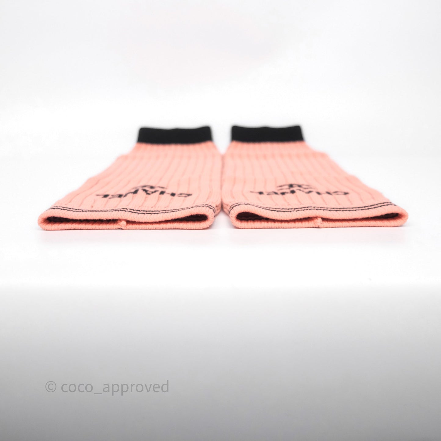 Chanel Branded CC Logo Pink Leg Warmers