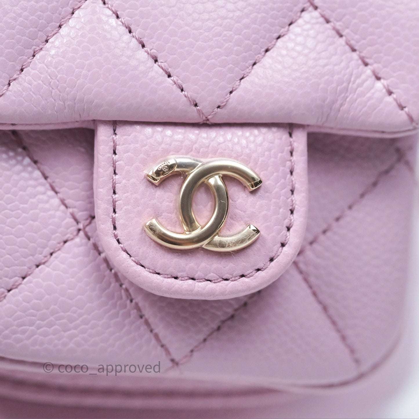 Chanel Mini Duma Backpack Pink Lilac Caviar Gold Hardware