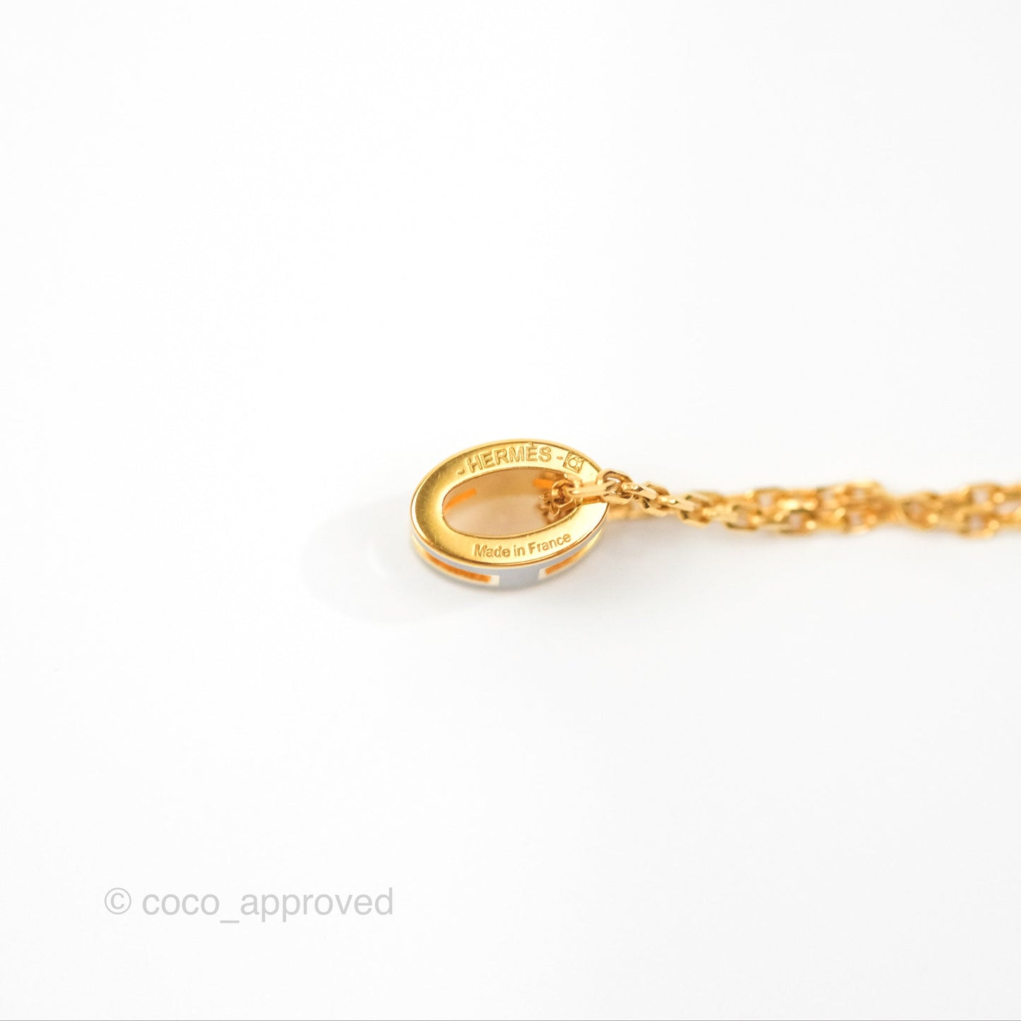 Hermès Mini Pop H Pendant Necklace Noir Gold Hardware