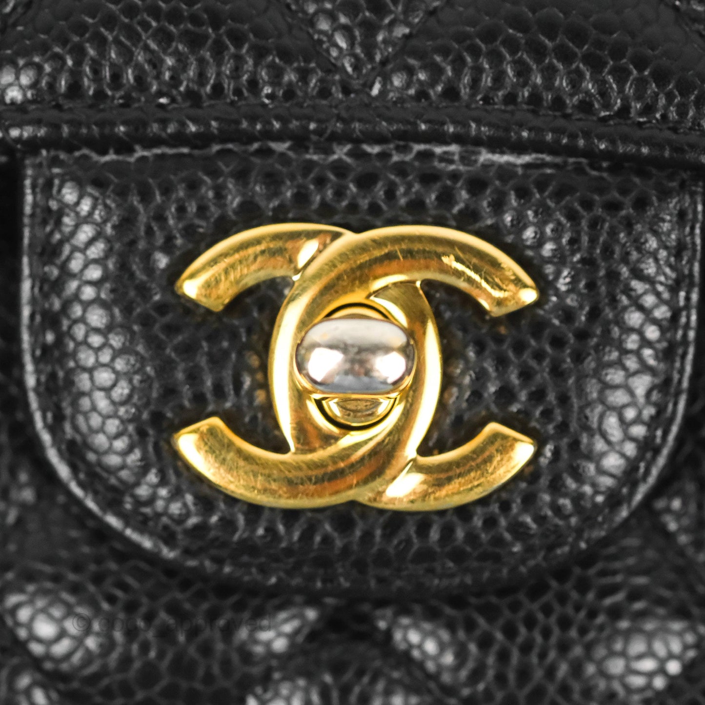 Chanel Small Classic Flap Quilted Black Caviar Gold Hardware