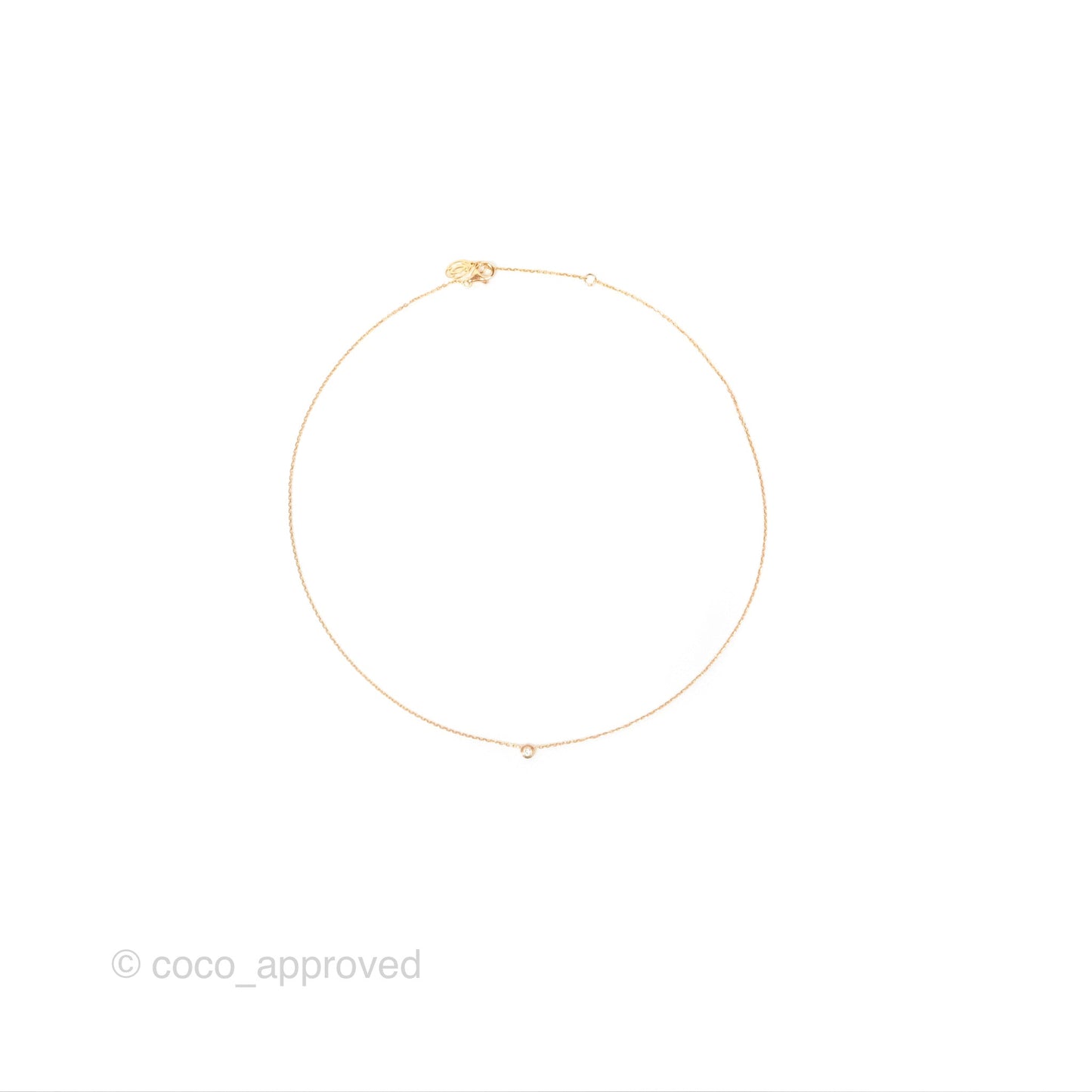 Cartier d'Amour Necklace XS Diamond Rose Gold