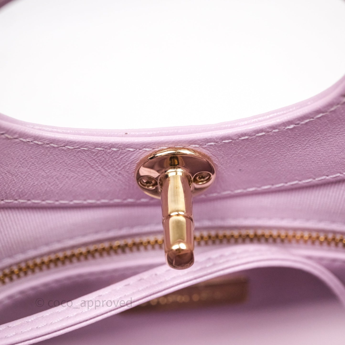 Chanel 31 Mini Lilac Shiny Lambskin Gold Hardware