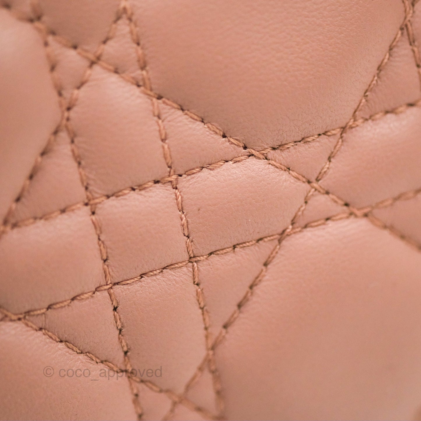 Christian Dior Lambskin My ABCDior Lady Dior Fard Gold Hardware