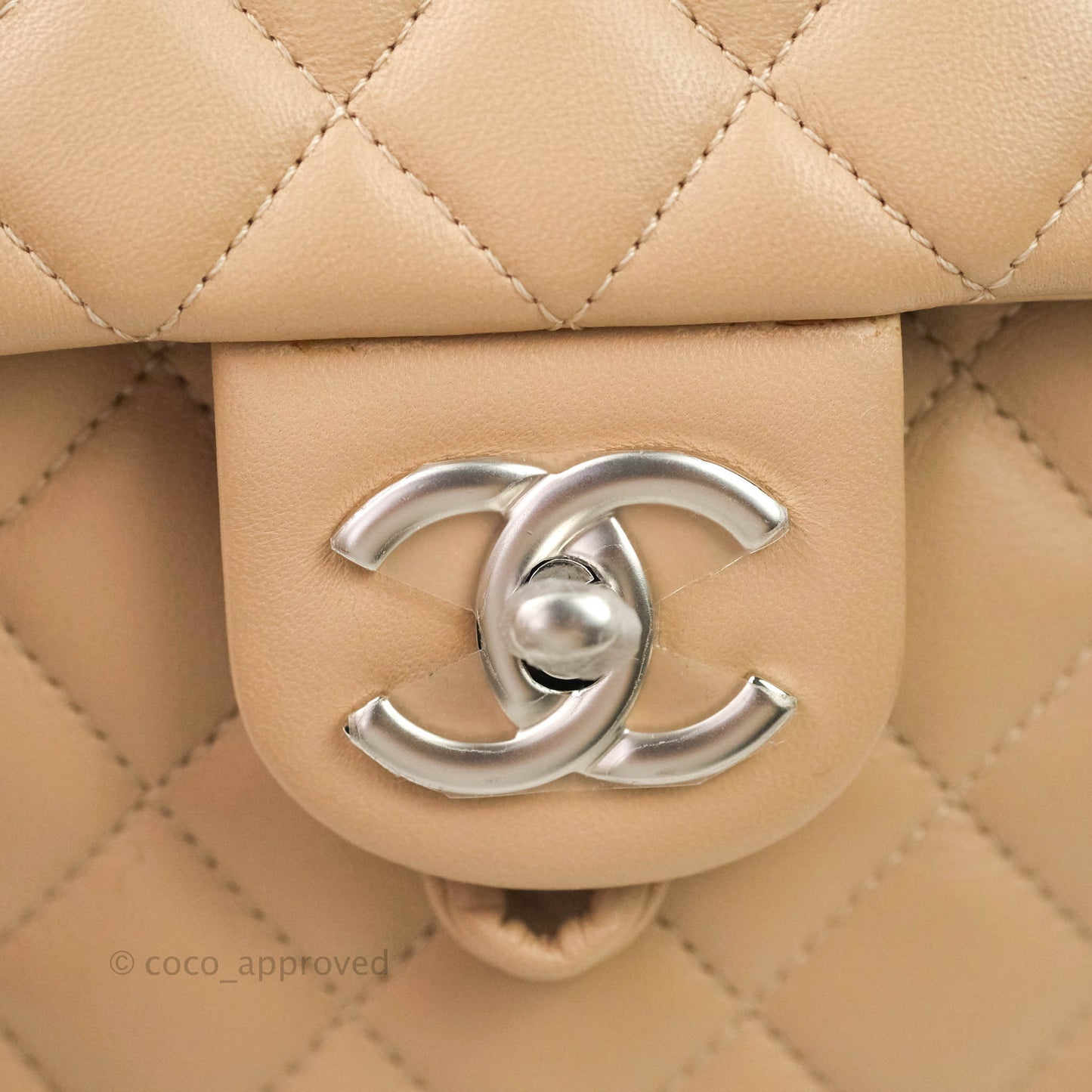 Chanel Quilted Small Urban Spirit Backpack Lambskin Beige Silver Hardware