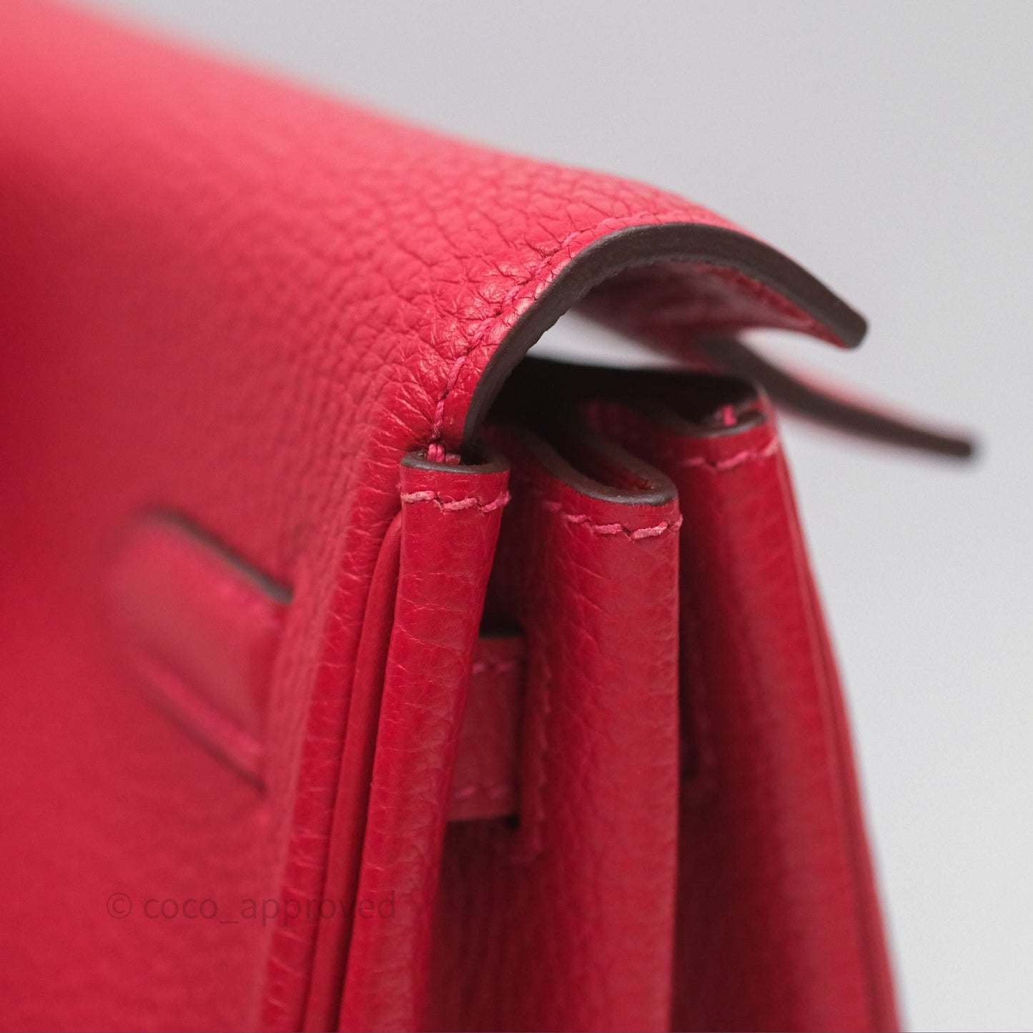 Hermès Kelly Ado Backpack Red Rouge Clemence Palladium Hardware