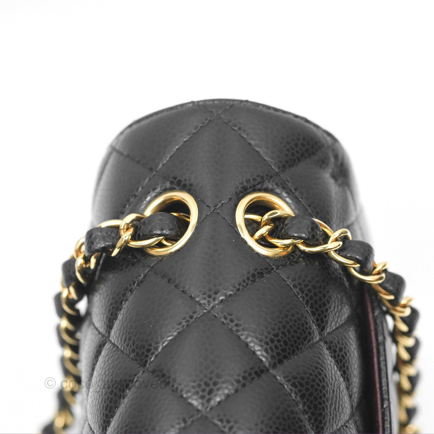 Chanel Small Classic Quilted Flap Black Caviar Gold Hardware