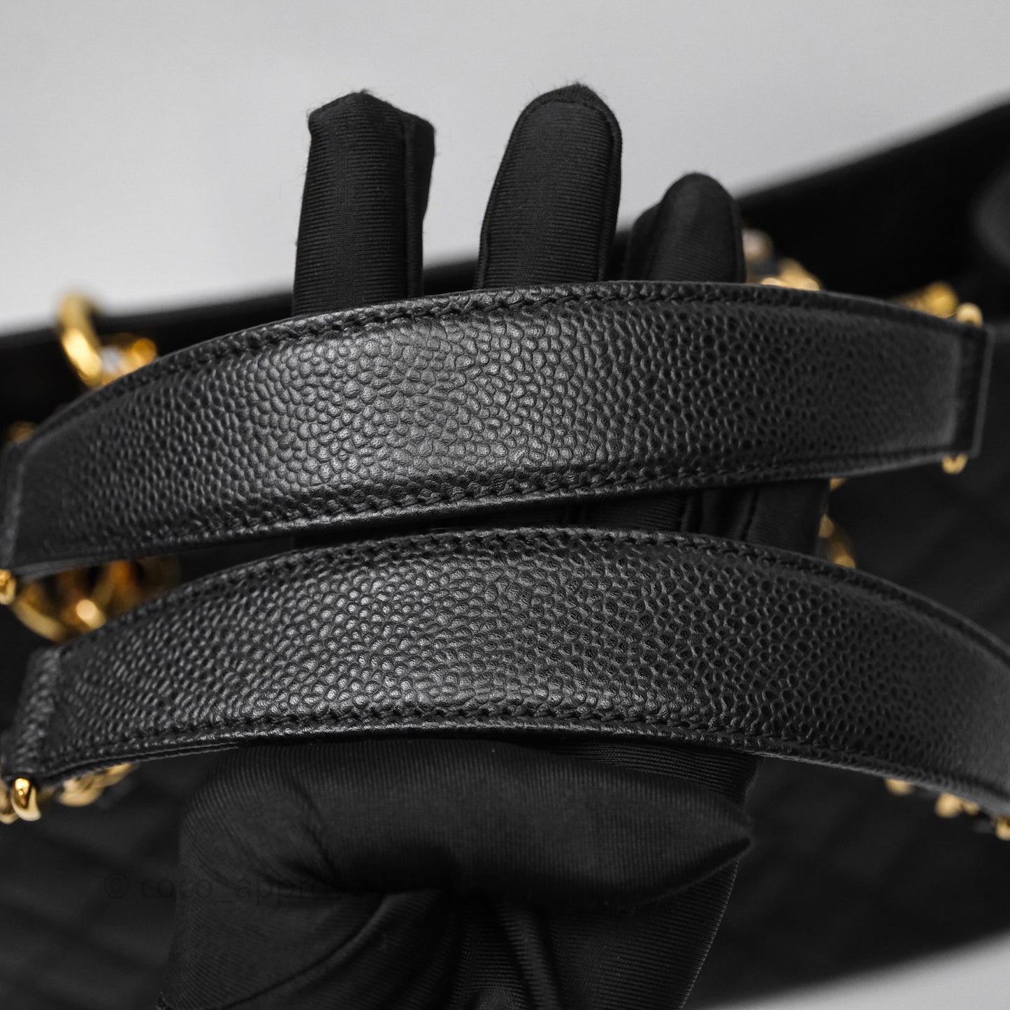 Chanel GST Black Caviar Gold Hardware