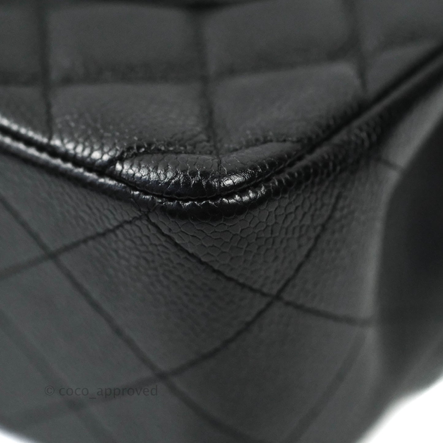 Chanel Jumbo Double Flap Black Caviar Silver Hardware⁣⁣