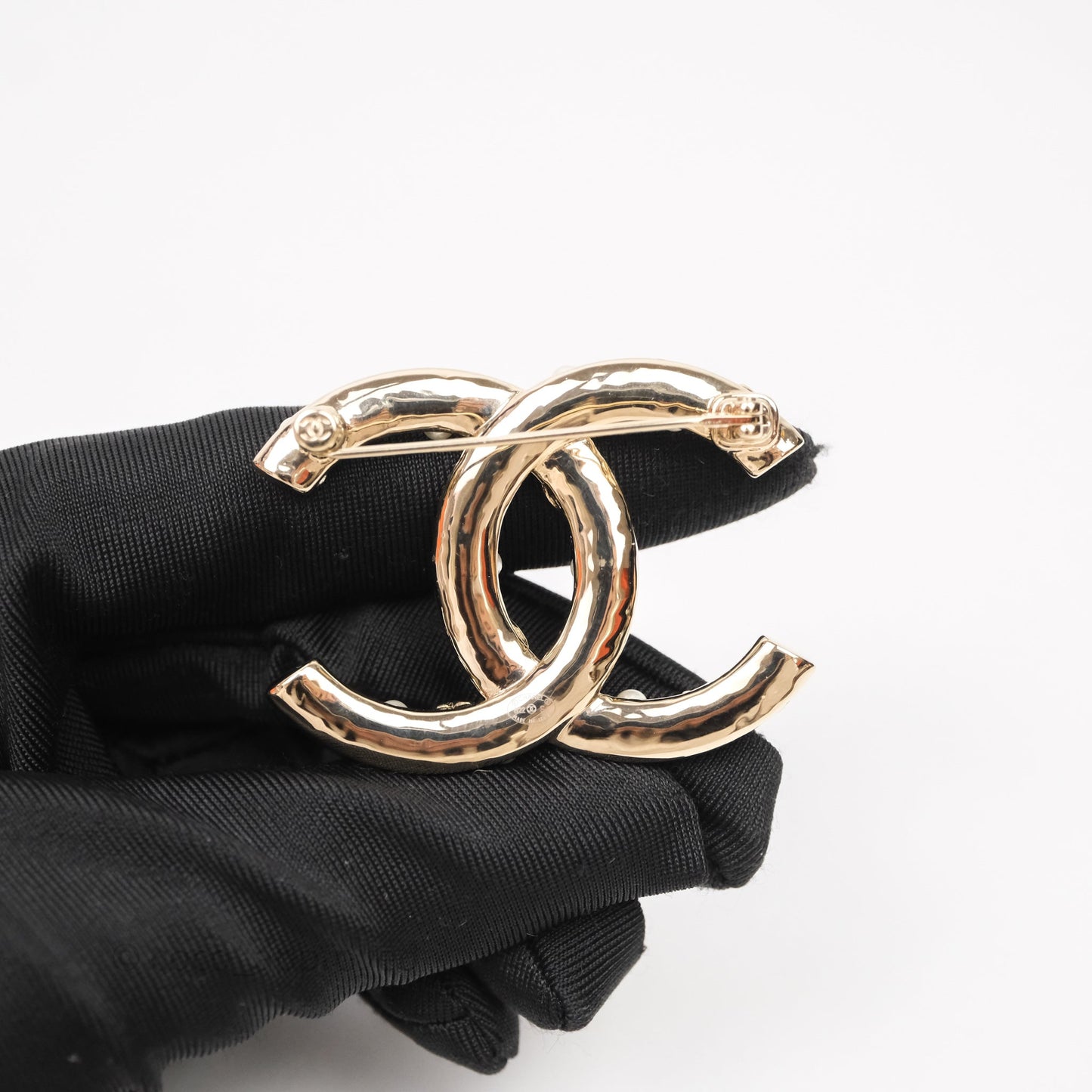 Chanel CC Flowers Brooch Gold Tone 22S