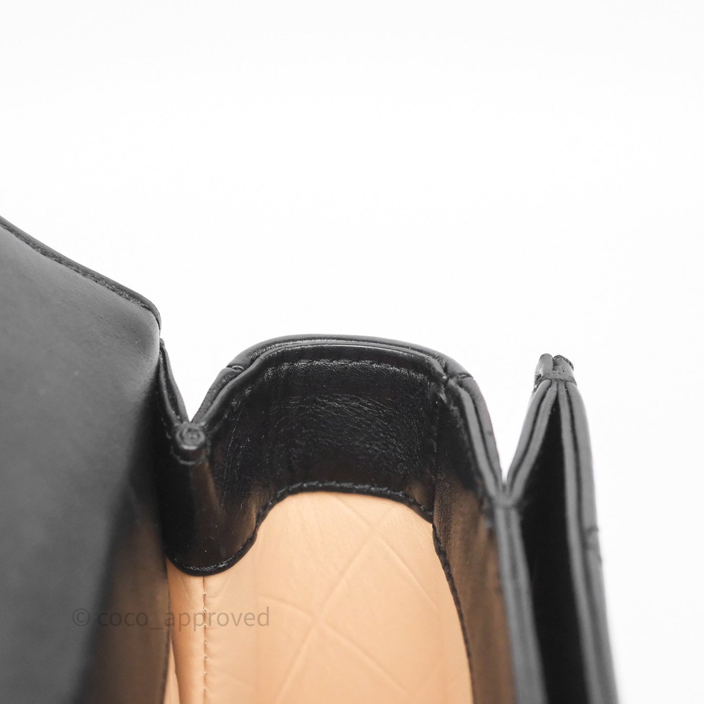 Chanel Mini Moon Messenger Bag Black Calfskin Aged Gold Hardware
