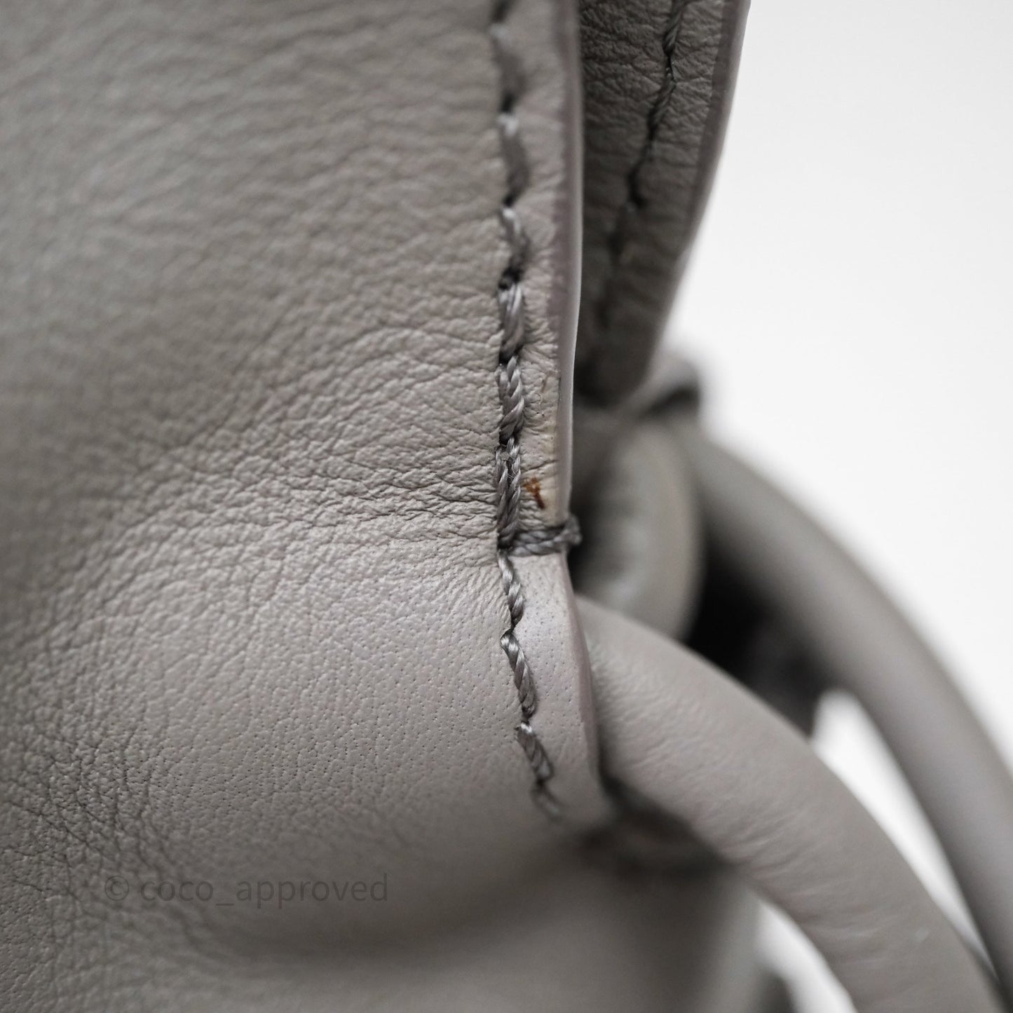 Loewe Mini Flamenco Clutch Nappa Calfskin Grey