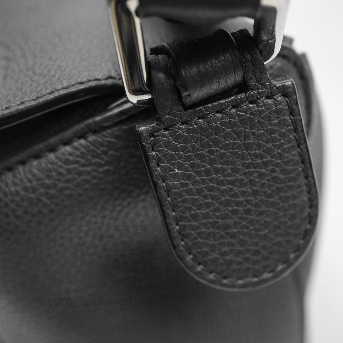 Loewe Small Puzzle Grey Calfskin Edge Bag