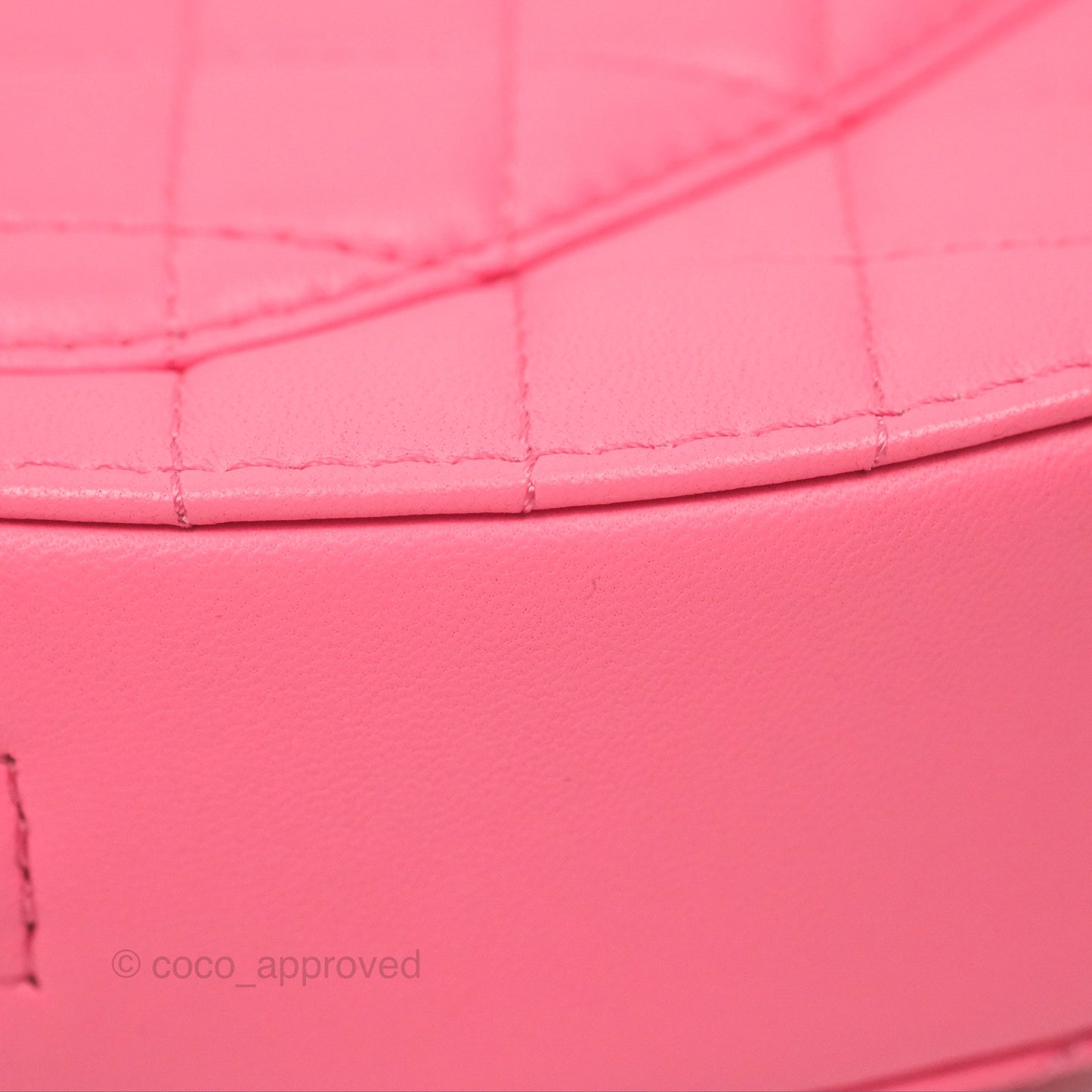 Chanel Large Heart Bag Pink Lambskin Gold Hardware 22S
