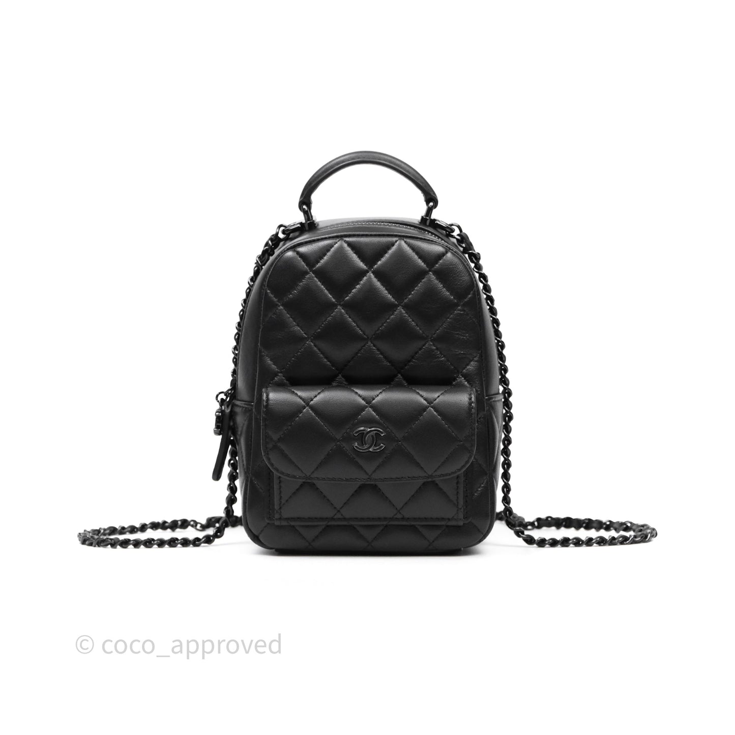 Chanel Classic Mini Backpack So Black Lambskin