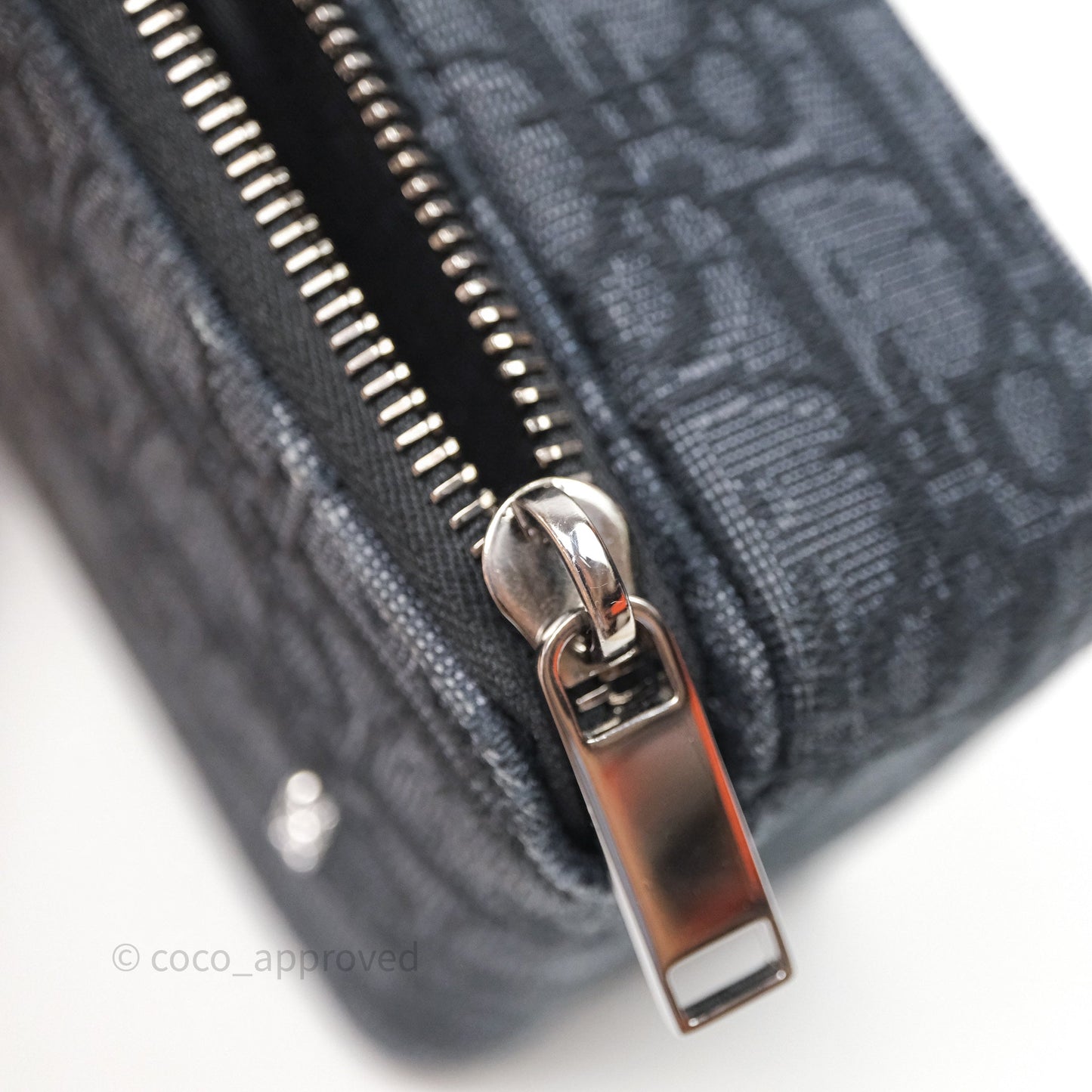 Christian Dior Men's Crossbody Bag Black Oblique Canvas