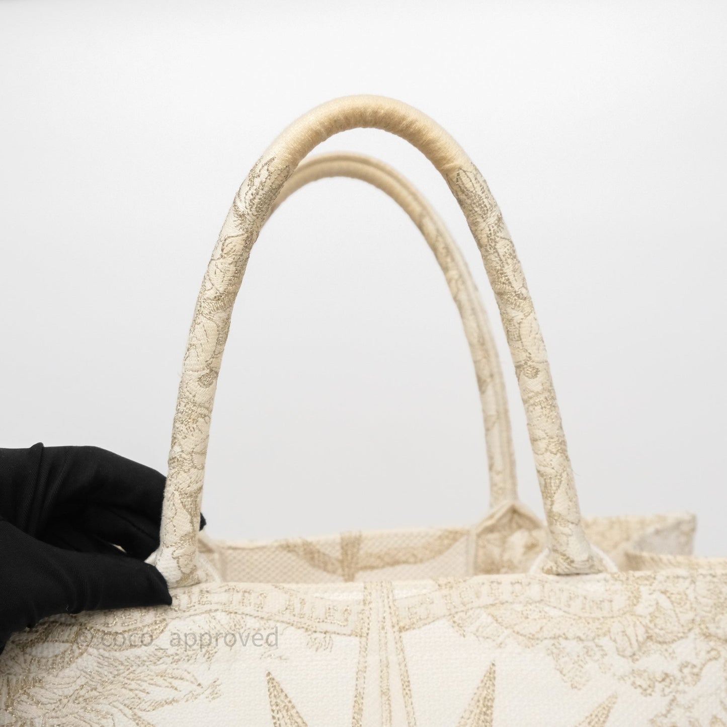 Dior Medium Book Tote Dior Rêve d'Infini Embroidery with Gold-Tone Metallic Thread