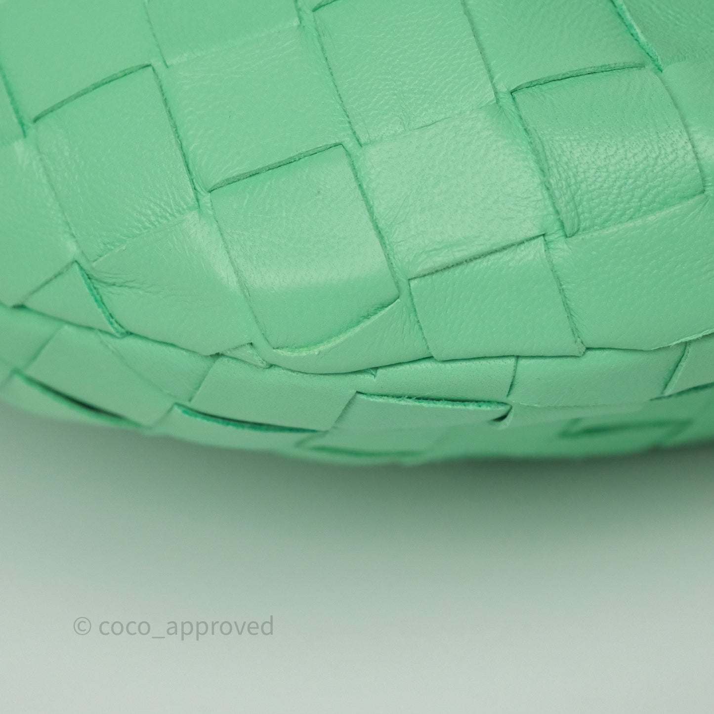 Bottega Veneta Mini Jodie Bag Green Intrecciato Lambskin