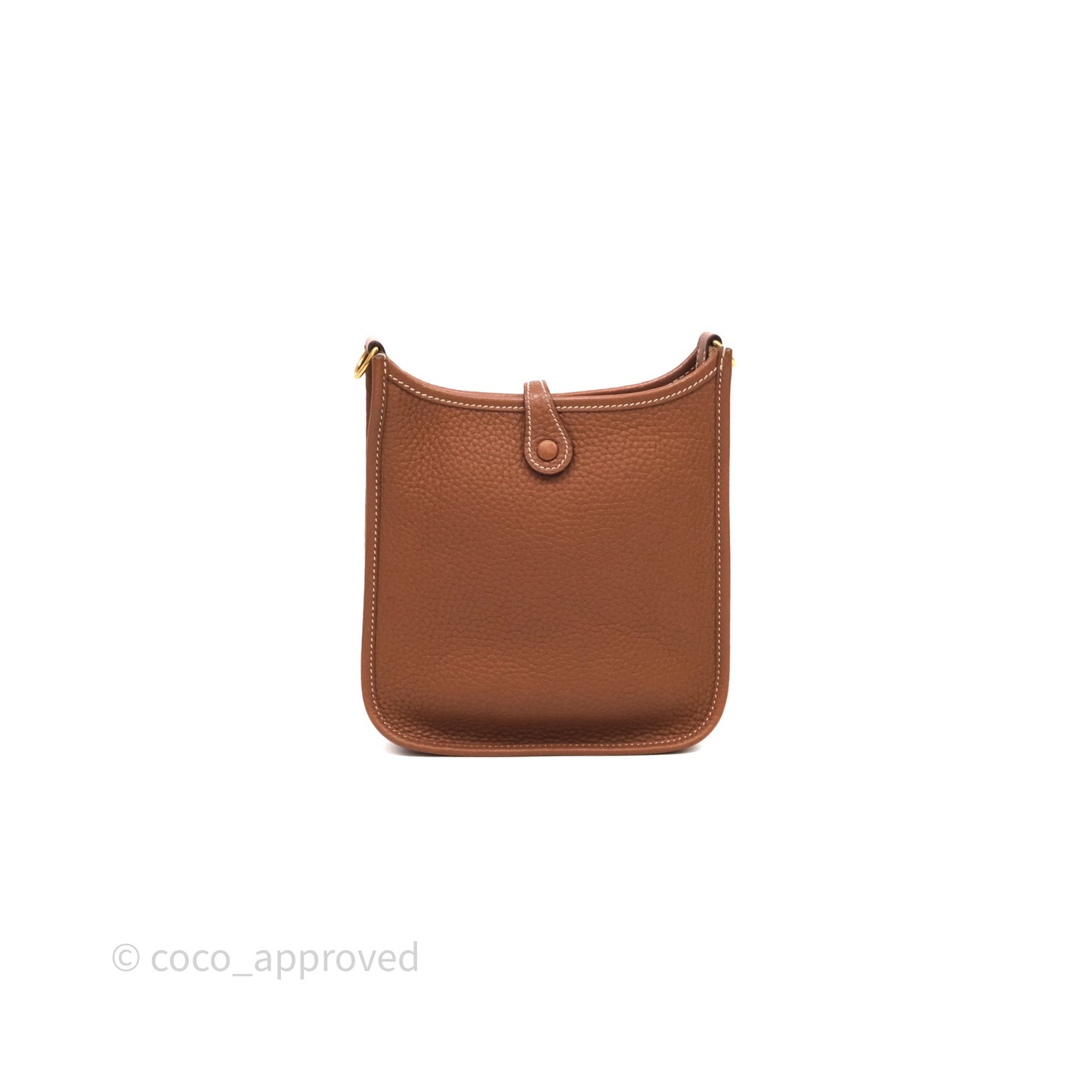 Hermès Mini Evelyne 16 Gold Clemence Gold Hardware