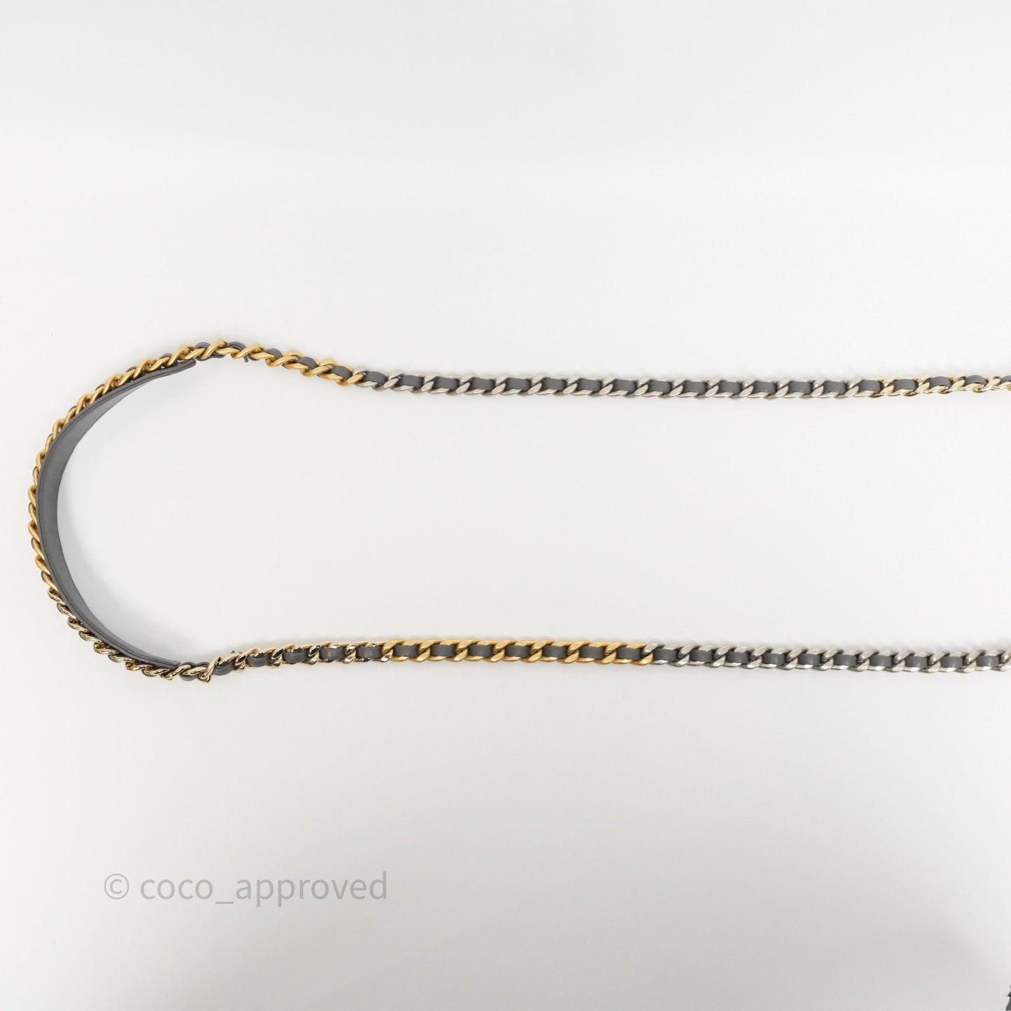 Chanel 19 Wallet on Chain WOC Grey Lambskin Mixed Hardware