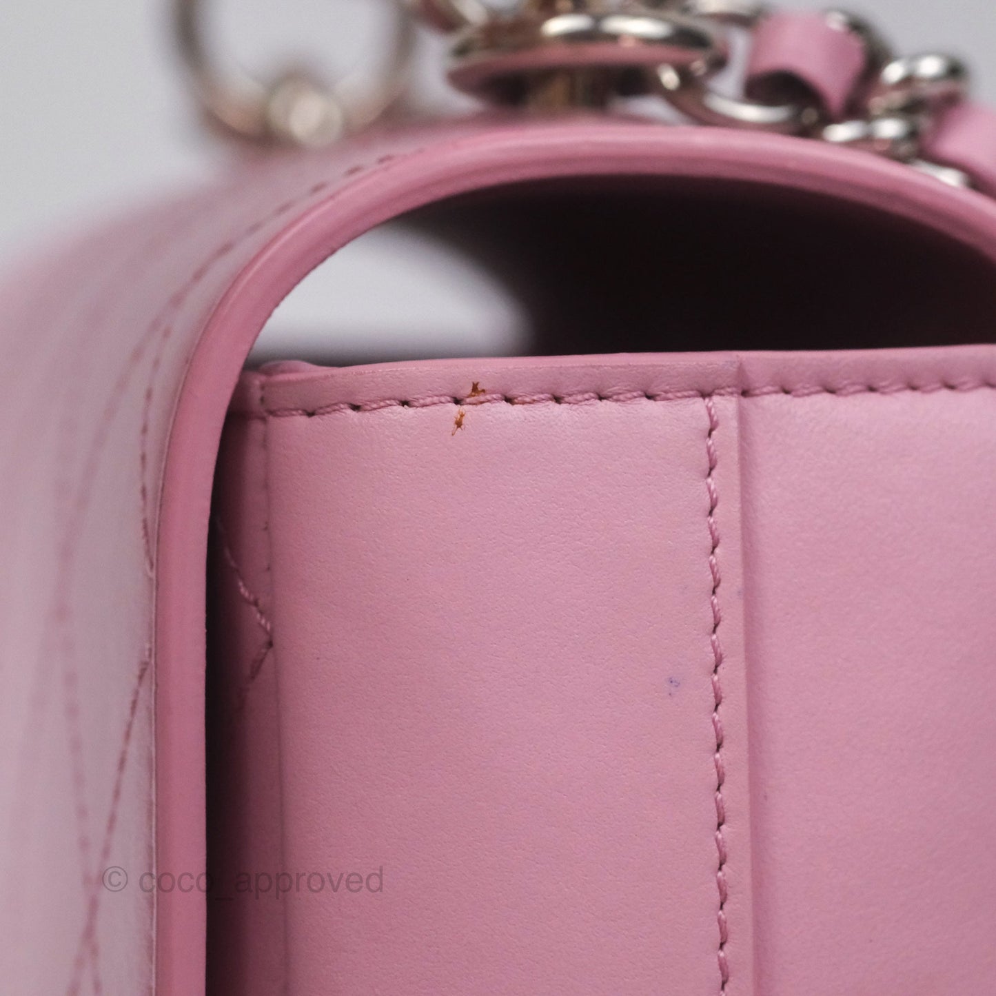 Chanel Stitched Ring My Bag Flap Crossbody Pink Calfskin Silver Hardware
