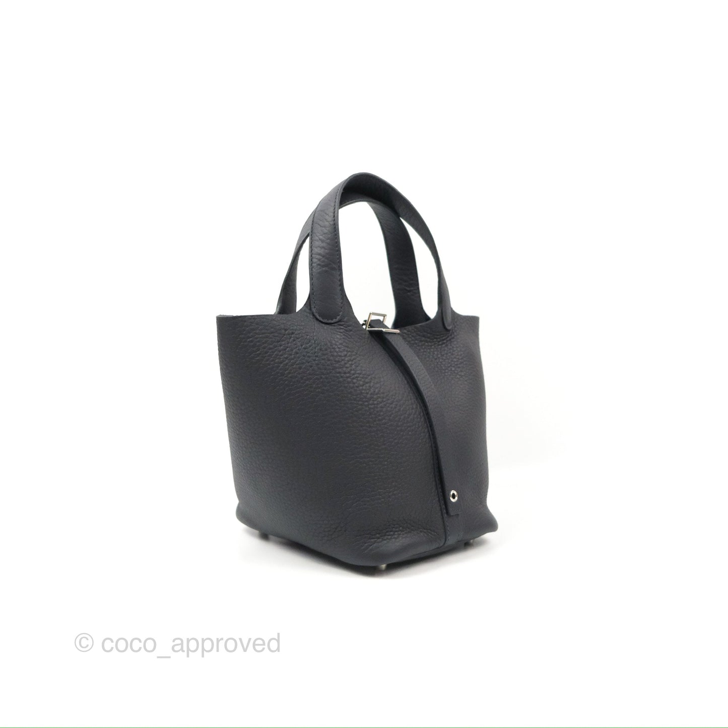 Hermès Picotin 18 Caban Clemence Palladium Hardware