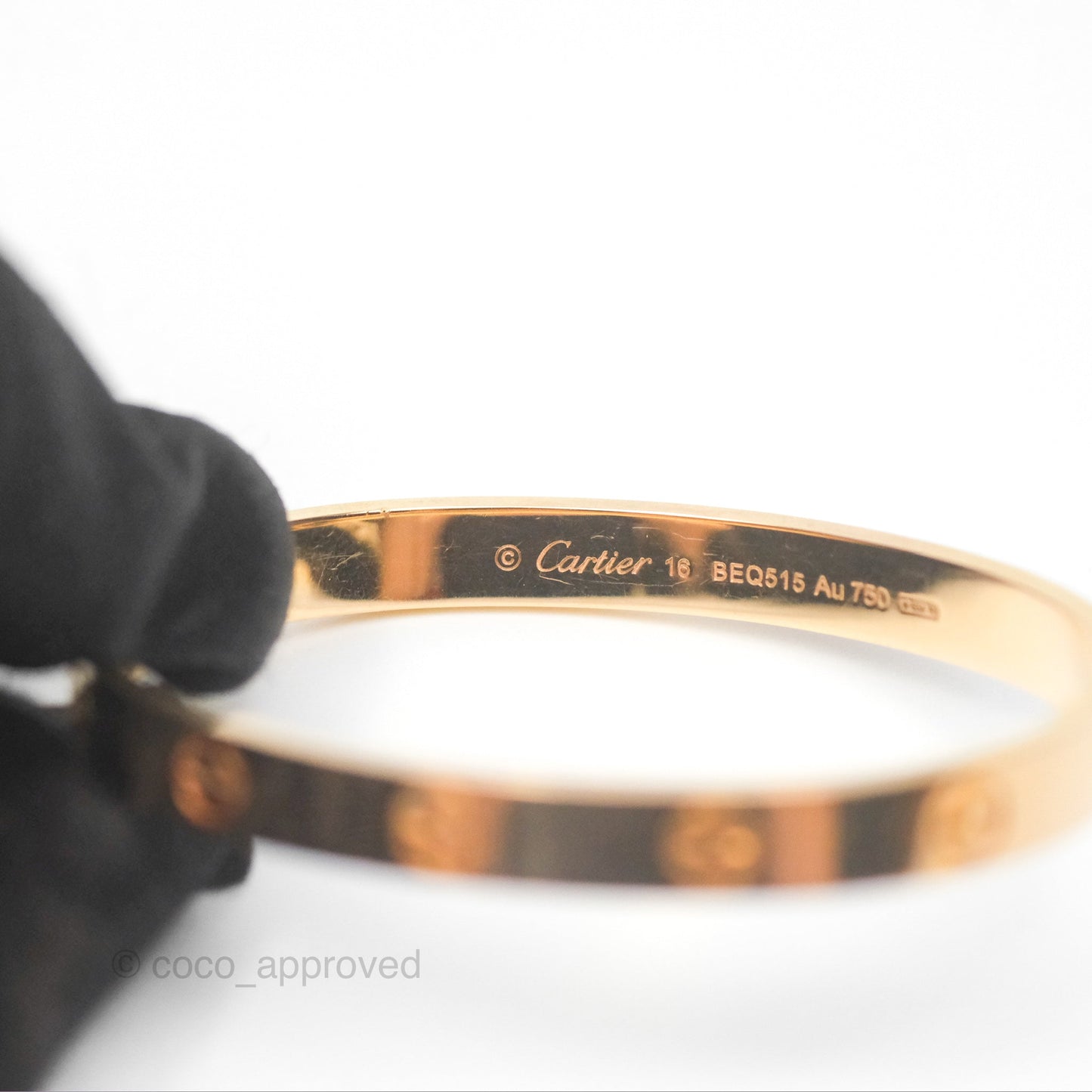 Cartier Love Bracelet Rose Gold Size 16