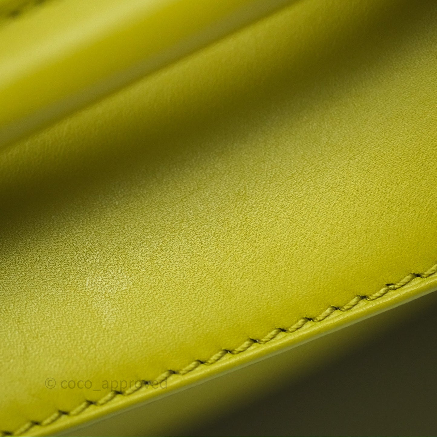 Loewe Mini Puzzle Edge Bag in Lime Smooth Calfskin