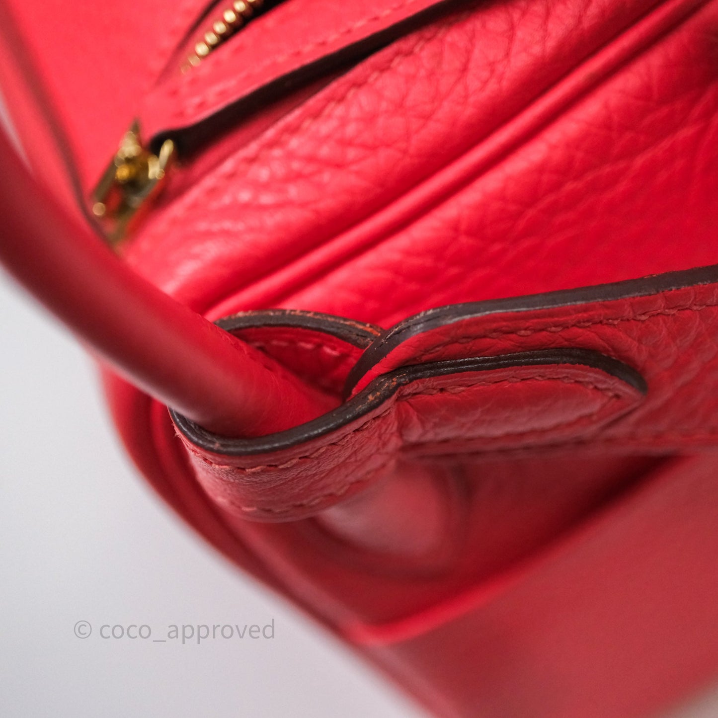 Hermès Mini Lindy 0E Rose Texas Clemence Gold Hardware